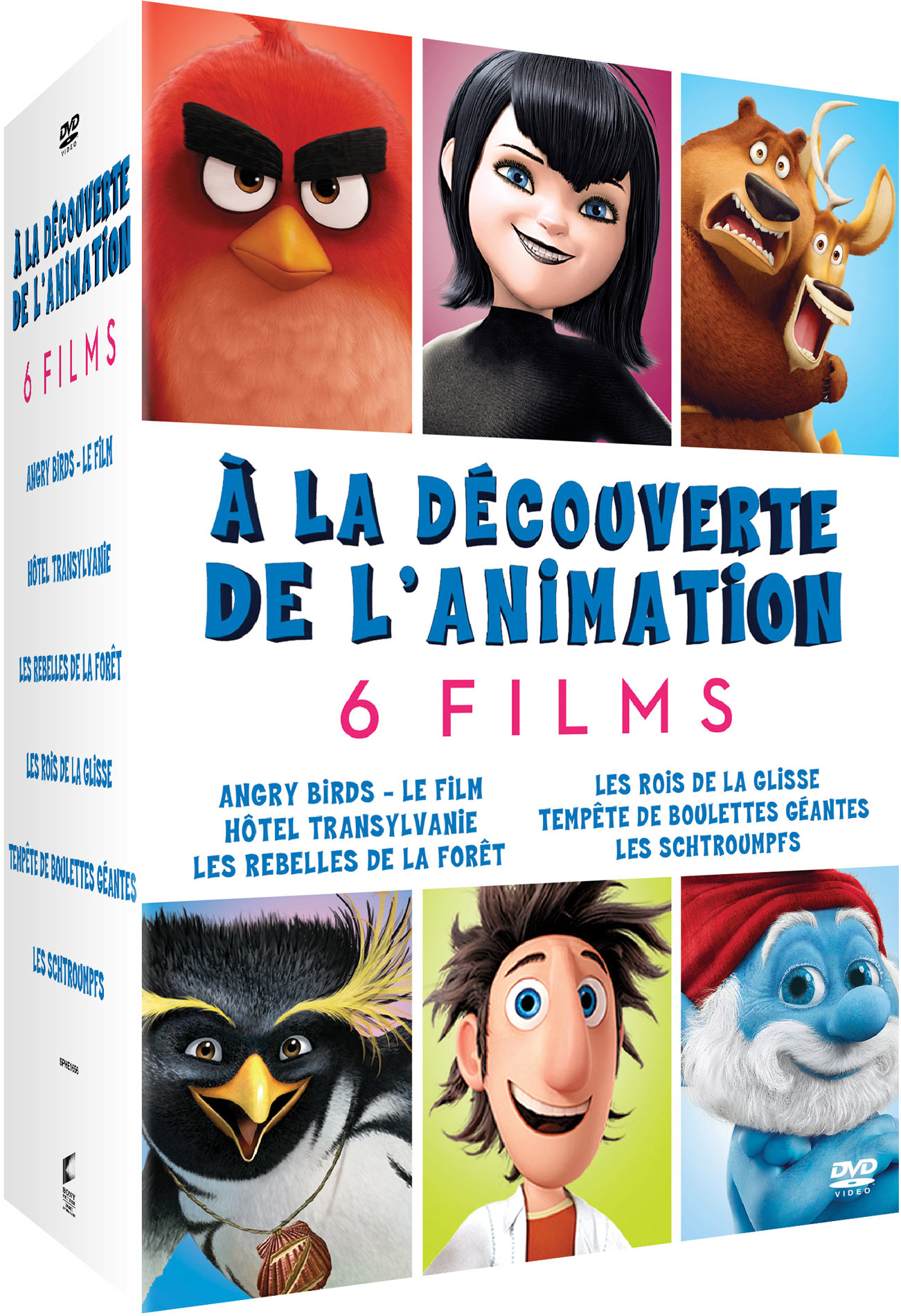 A LA DECOUVERTE DE L'ANIMATION - 6 FILMS - 6 DVD