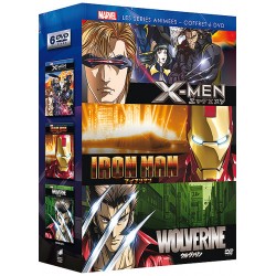 MARVEL ANIMES : IRON MAN / WOLVERINE / X MEN - 6 DVD