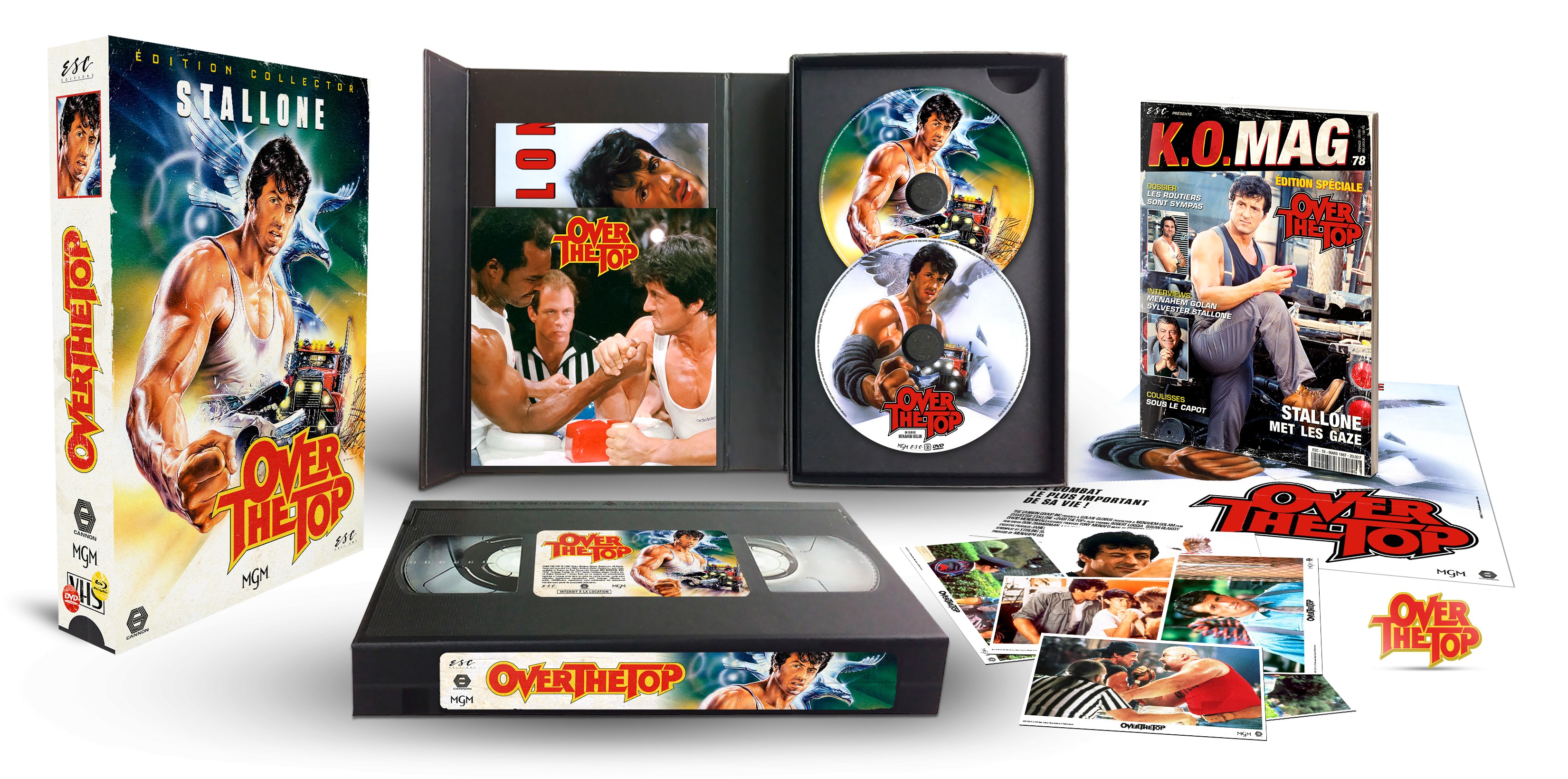 OVER THE TOP - ESC VHS-BOX - COMBO DVD + BD - EDITION LIMITEE