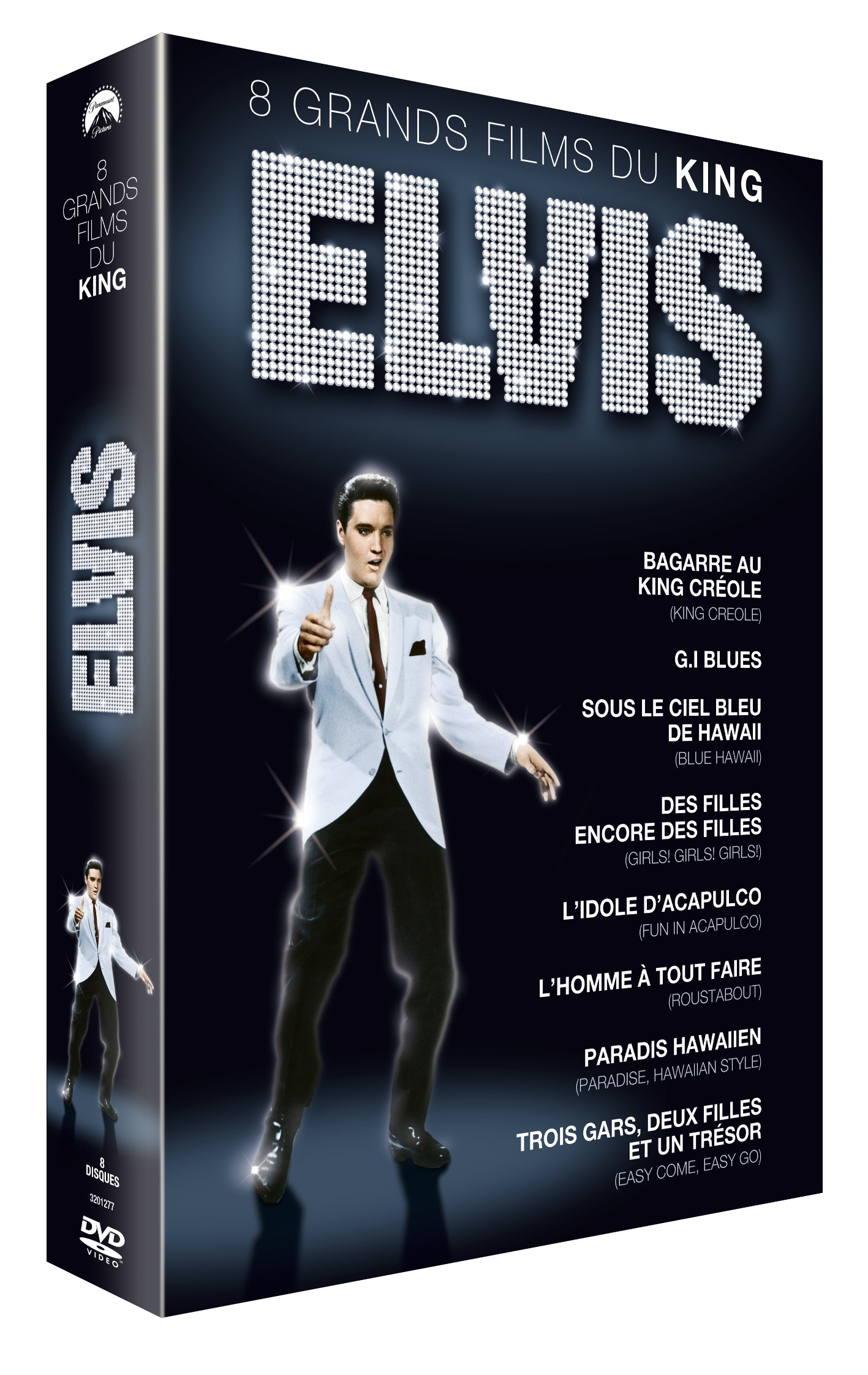 COFFRET ELVIS 8 FILMS - 8 DVD