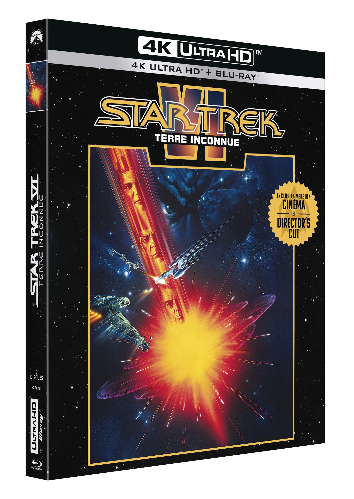 STAR TREK VI : TERRE INCONNUE - COMBO UHD 4K + BD