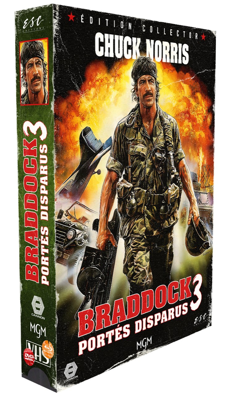 BRADDOCK, PORTÉS DISPARUS 3 - COMBO DVD + BD -  ESC VHS BOX - EDITION LIMITEE