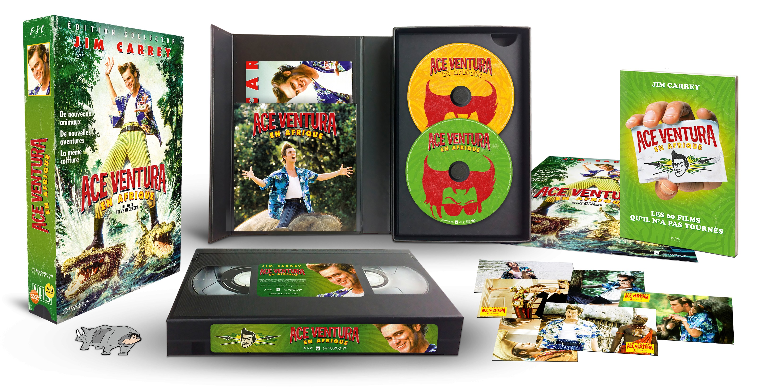 ACE VENTURA EN AFRIQUE - COMBO DVD + BD - ESC VHS-BOX - EDITION LIMITEE