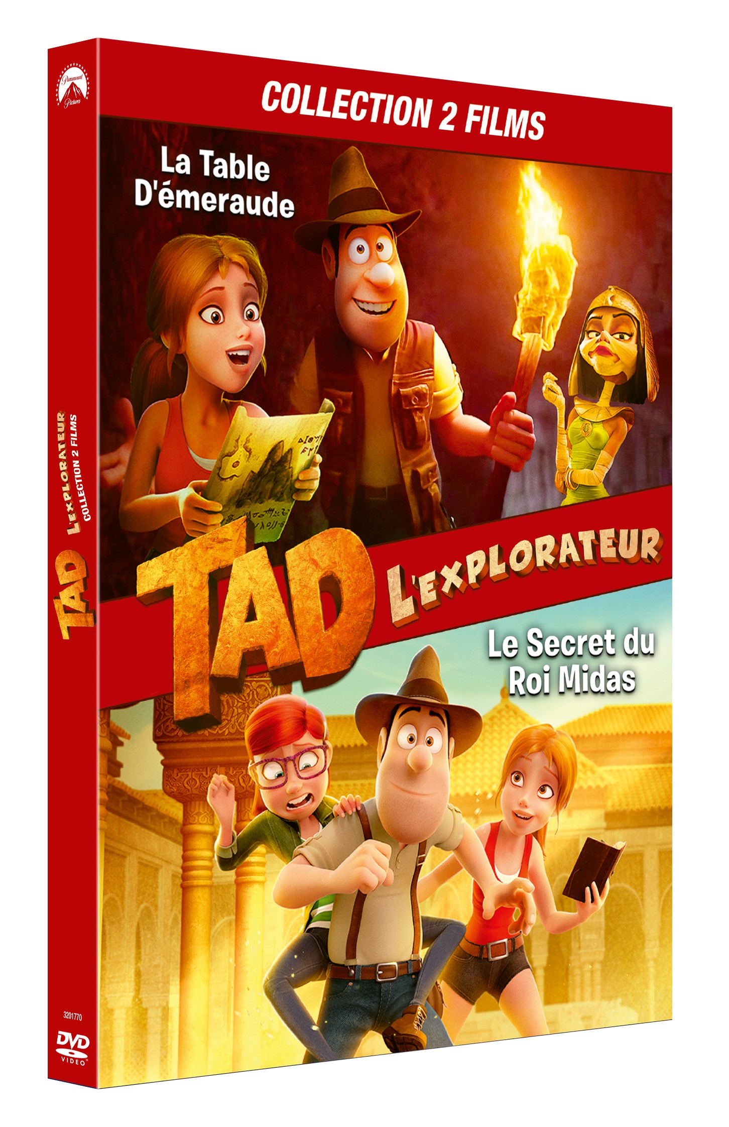 TAD L'EXPLORATEUR (LE SECRET DU ROI MIDAS ET LA TABLE D'ÉMERAUDE) - 2 DVD