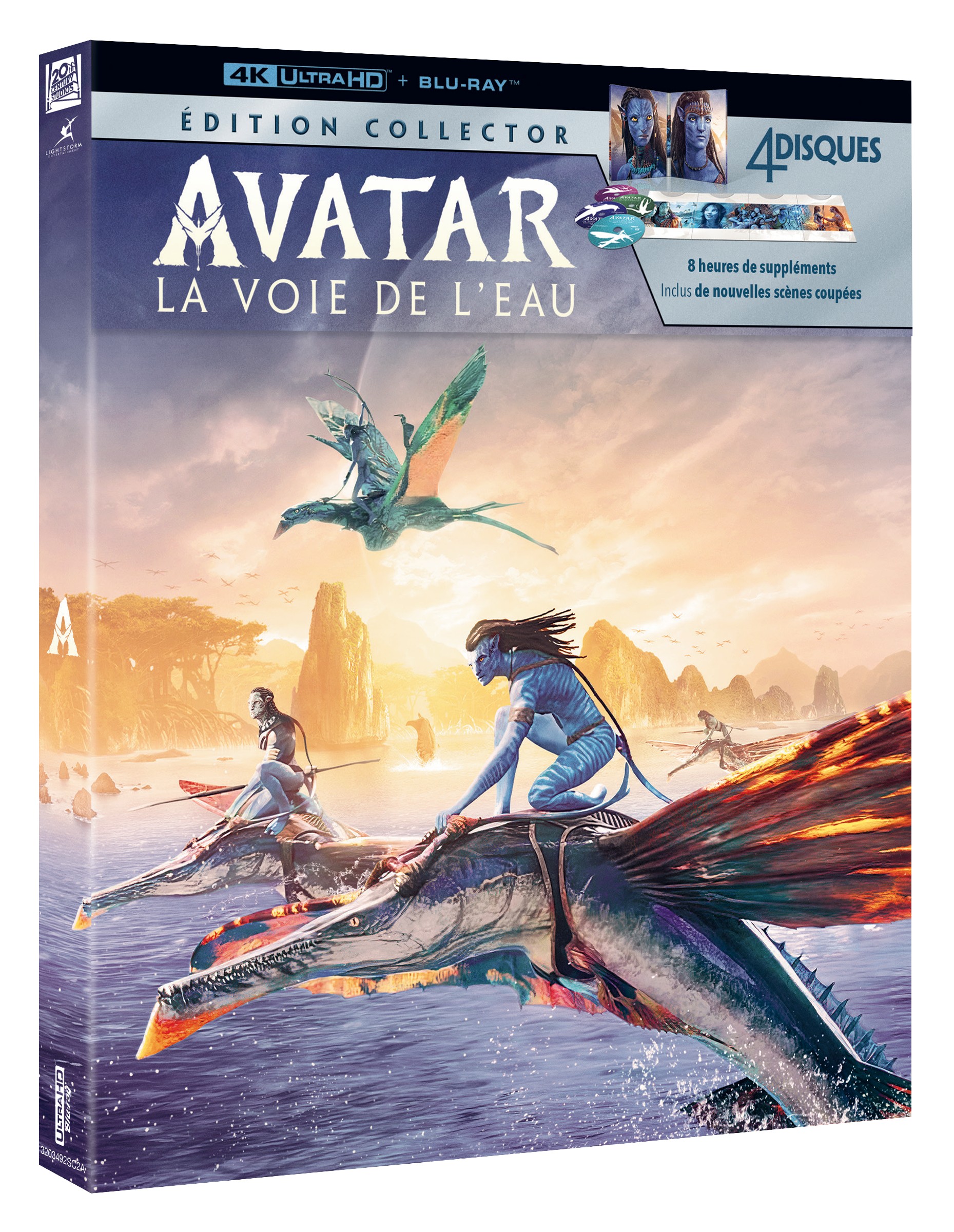 AVATAR, LA VOIE DE L'EAU - ÉDITION COLLECTOR LIMITEE - UHD 4K + 3 BD