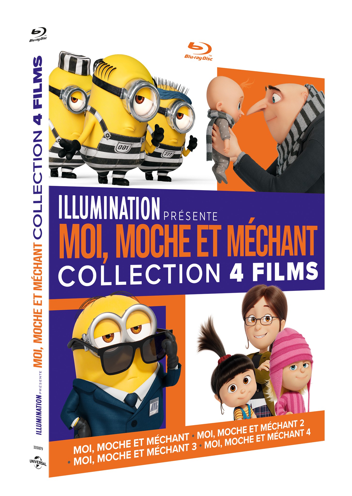 COFFRET MOI MOCHE ET MECHANT 1 A 4 - 4 BD