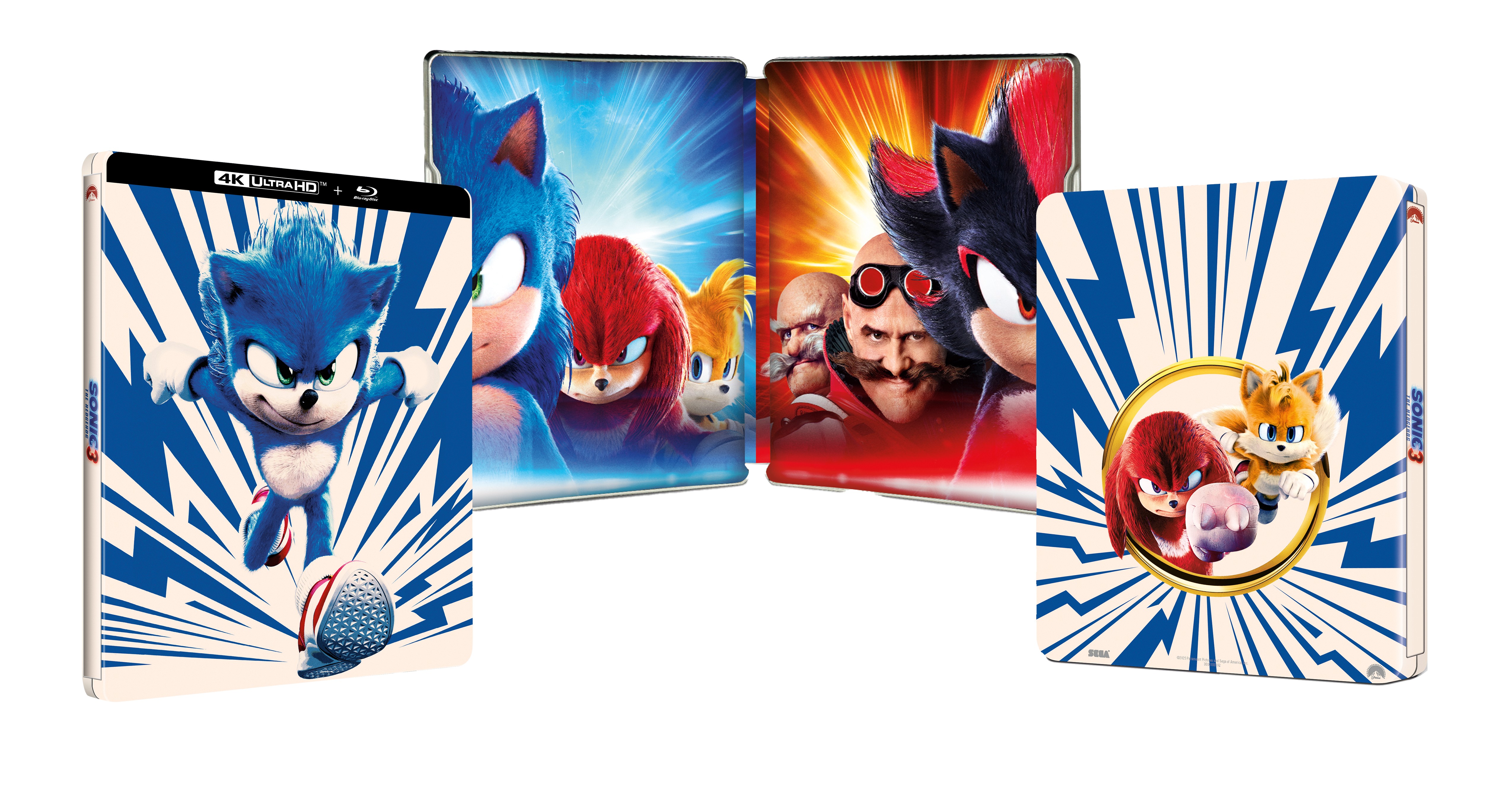 SONIC 3 - COMBO UHD 4K + BD - STEELBOOK - EDITION LIMITEE