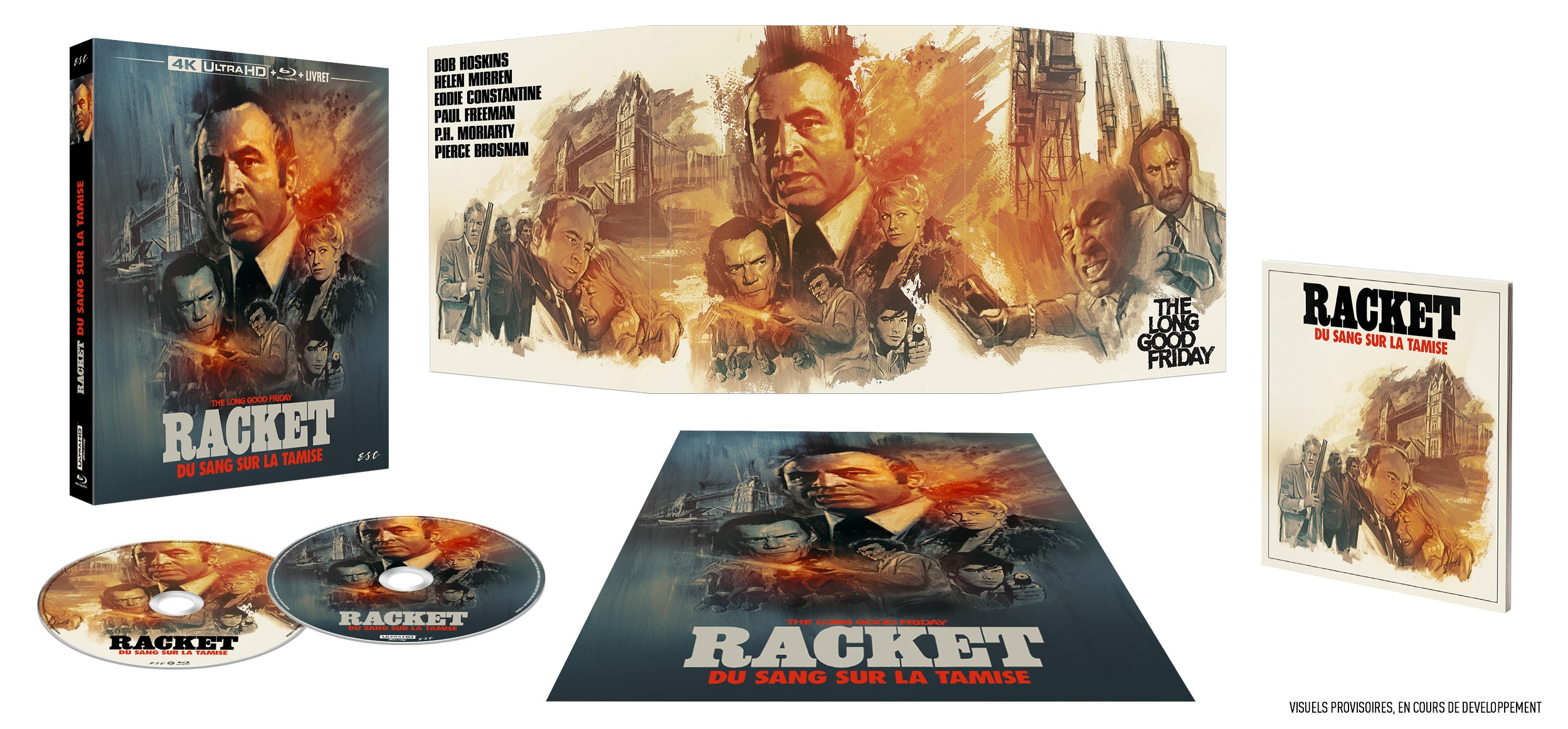 RACKET - DU SANG SUR LA TAMISE (THE LONG GOOD FRIDAY) - COMBO UHD 4K + BD + LIVRET 32 PAGES - EDITION LIMITEE