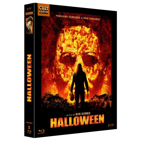 ROB ZOMBIE'S HALLOWEEN (UNRATED & RATED CUT) - CULT'EDITION - 3 BD + AFFICHE  - EDITION LIMITEE