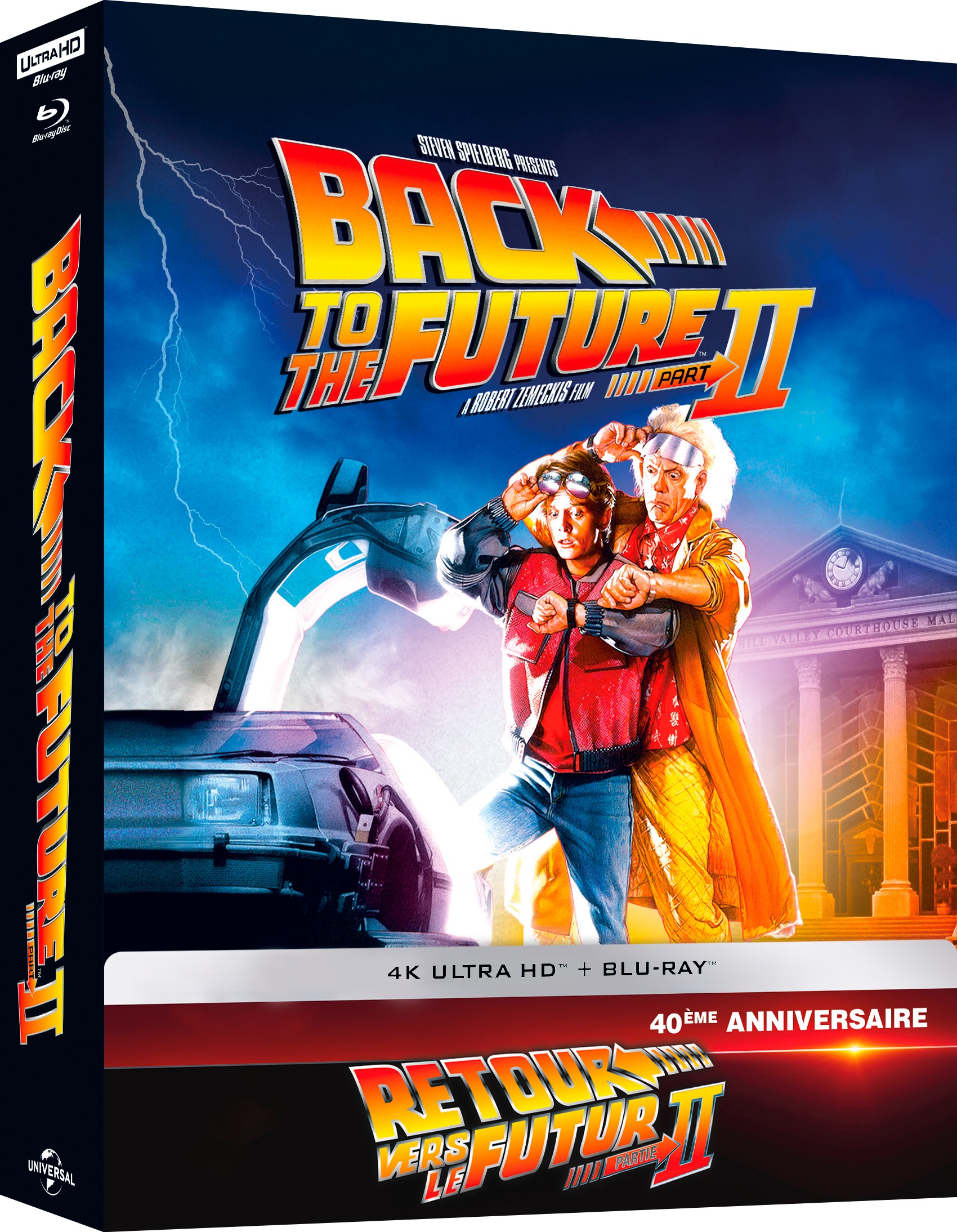 RETOUR VERS LE FUTUR 2 - COMBO UHD 4K + BD + GOODIES - STEELBOOK -  EDITION COLLECTOR LIMITEE