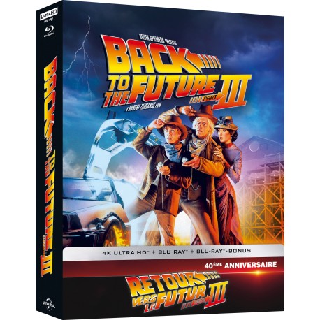 RETOUR VERS LE FUTUR 3 - COMBO UHD 4K + 2 BD + GOODIES - STEELBOOK -  EDITION COLLECTOR LIMITEE