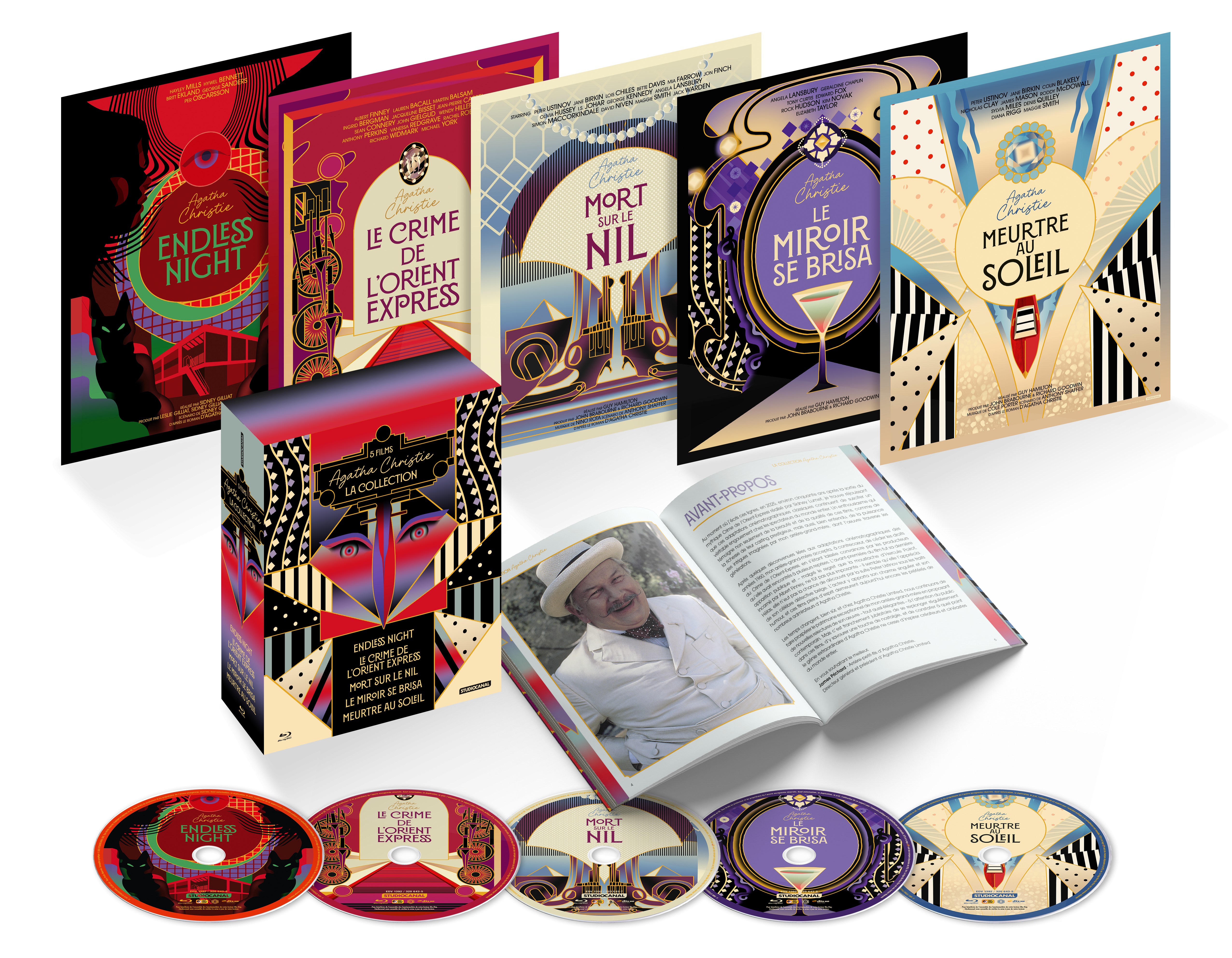 COFFRET 5 FILMS - AGATHA CHRISTIE - VERSIONS RESTAURÉES - 5 UHD 4K