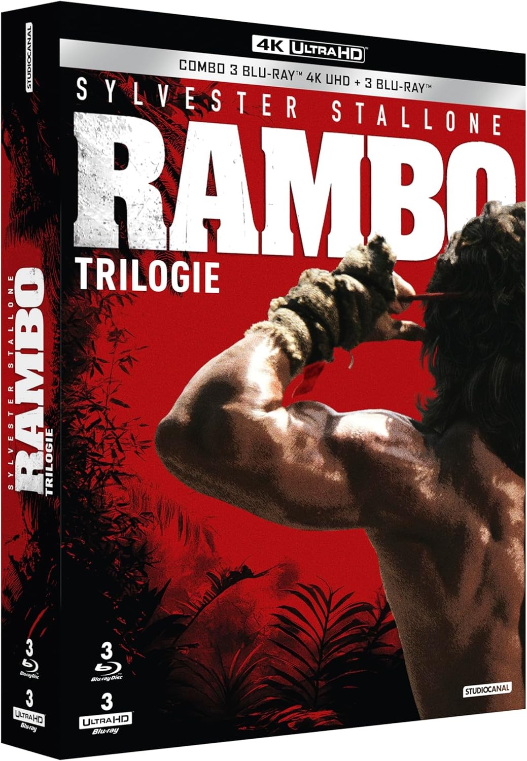COFFRET RAMBO - LA TRILOGIE - 3 UHD 4K + 3 BD