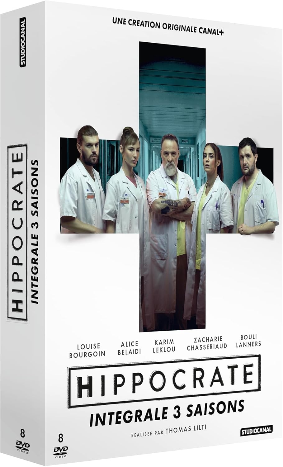 COFFRET HIPPOCRATE - L'INTEGRALE - SAISONS 1 A 3 - 8 DVD