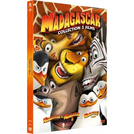 COFFRET MADAGASCAR - LA TRILOGIE - 3 DVD
