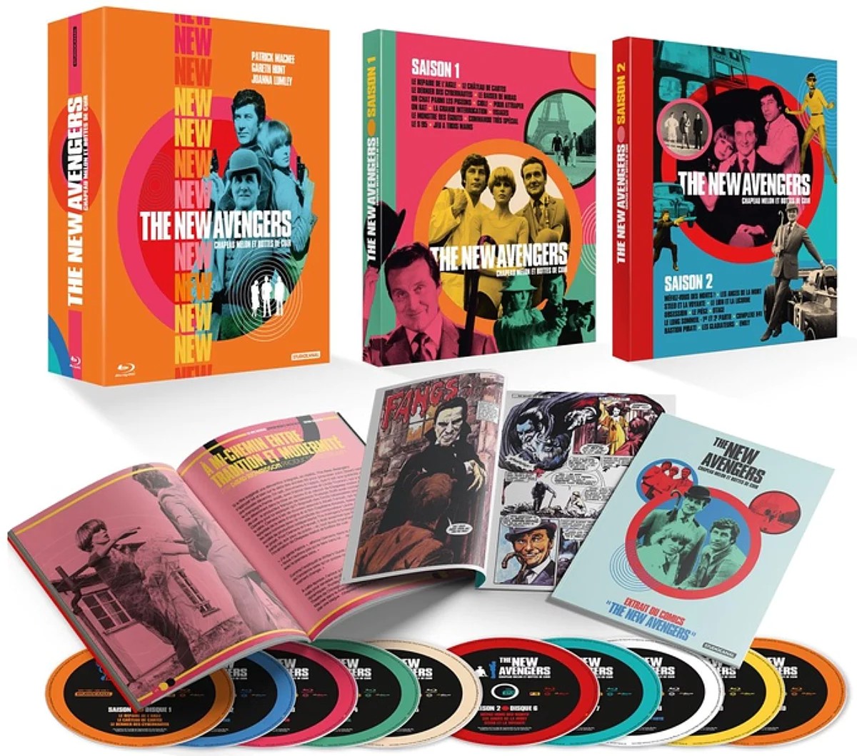 COFFRET BLU-RAY COLLECTOR - CHAPEAU MELON ET BOTTES DE CUIR (THE NEW AVENGERS) - EDITION LIMITEE