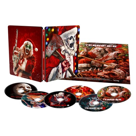 COFFRET COLLECTOR TERRIFIER INTÉGRALE SPECIAL NOEL 2025 - COMBO 2 UHD 4K + 4 BD - STEELBOOK - EDITION LIMITEE