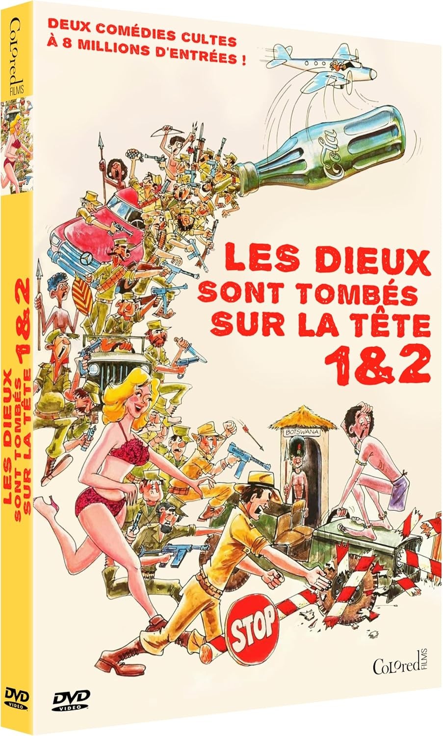 COFFRET DVD LES DIEUX SONT TOMBES SUR LA TETE 1 & 2 - 2 DVD + LIVRET - EDITION LIMITEE