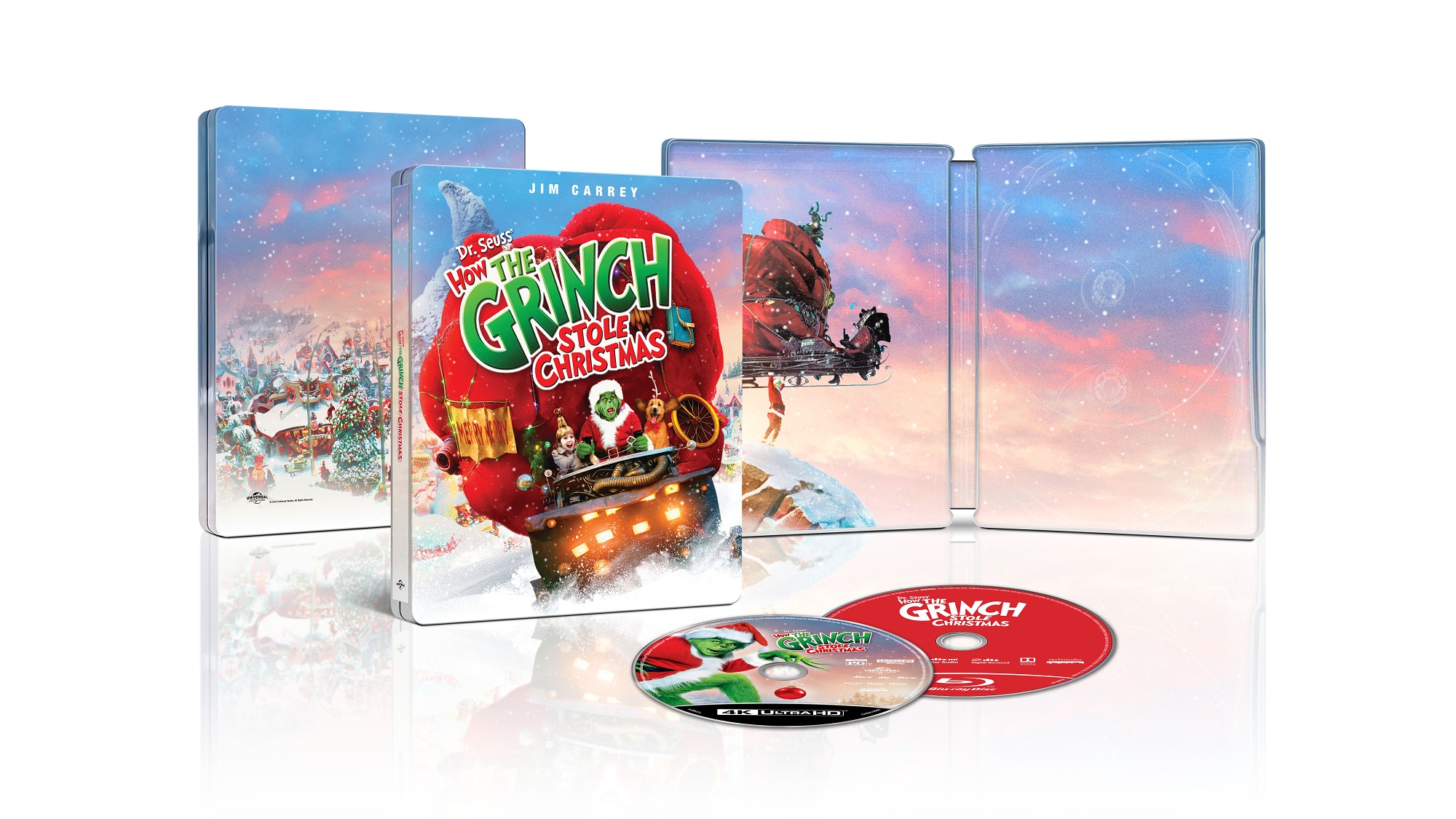 LE GRINCH (2000) - COMBO UHD 4K + BD - STEELBOOK - EDITION LIMITEE