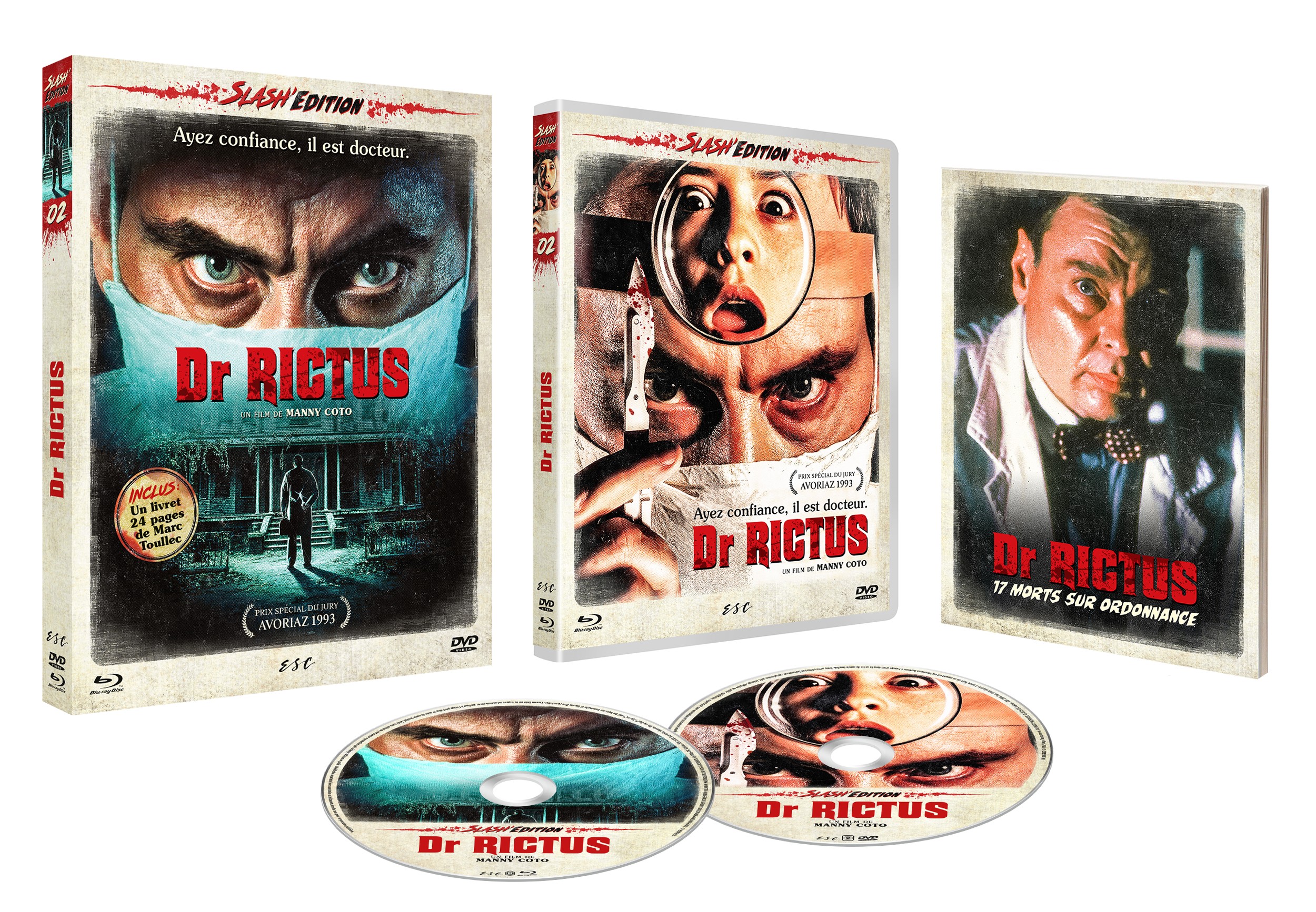 DR. RICTUS (DR. GIGGLES) - COMBO DVD + BD + LIVRET - EDITION LIMITEE