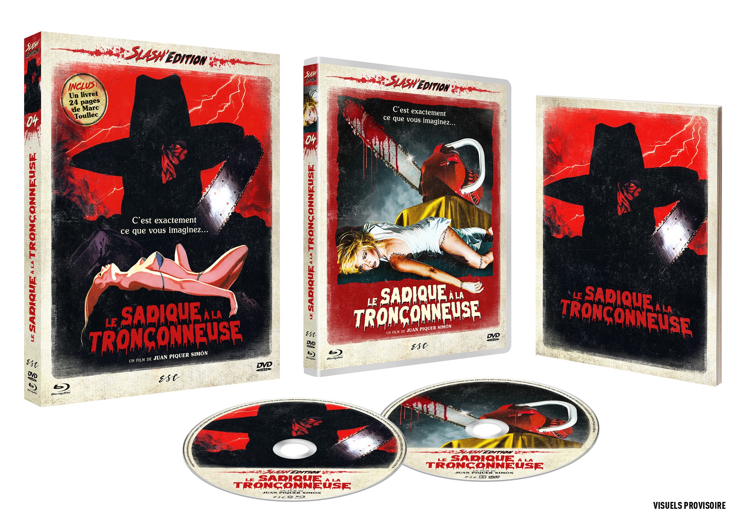 LE SADIQUE A LA TRONCONNEUSE (PIECES) - COMBO DVD + BD + LIVRET 24 PAGES - EDITION LIMITEE