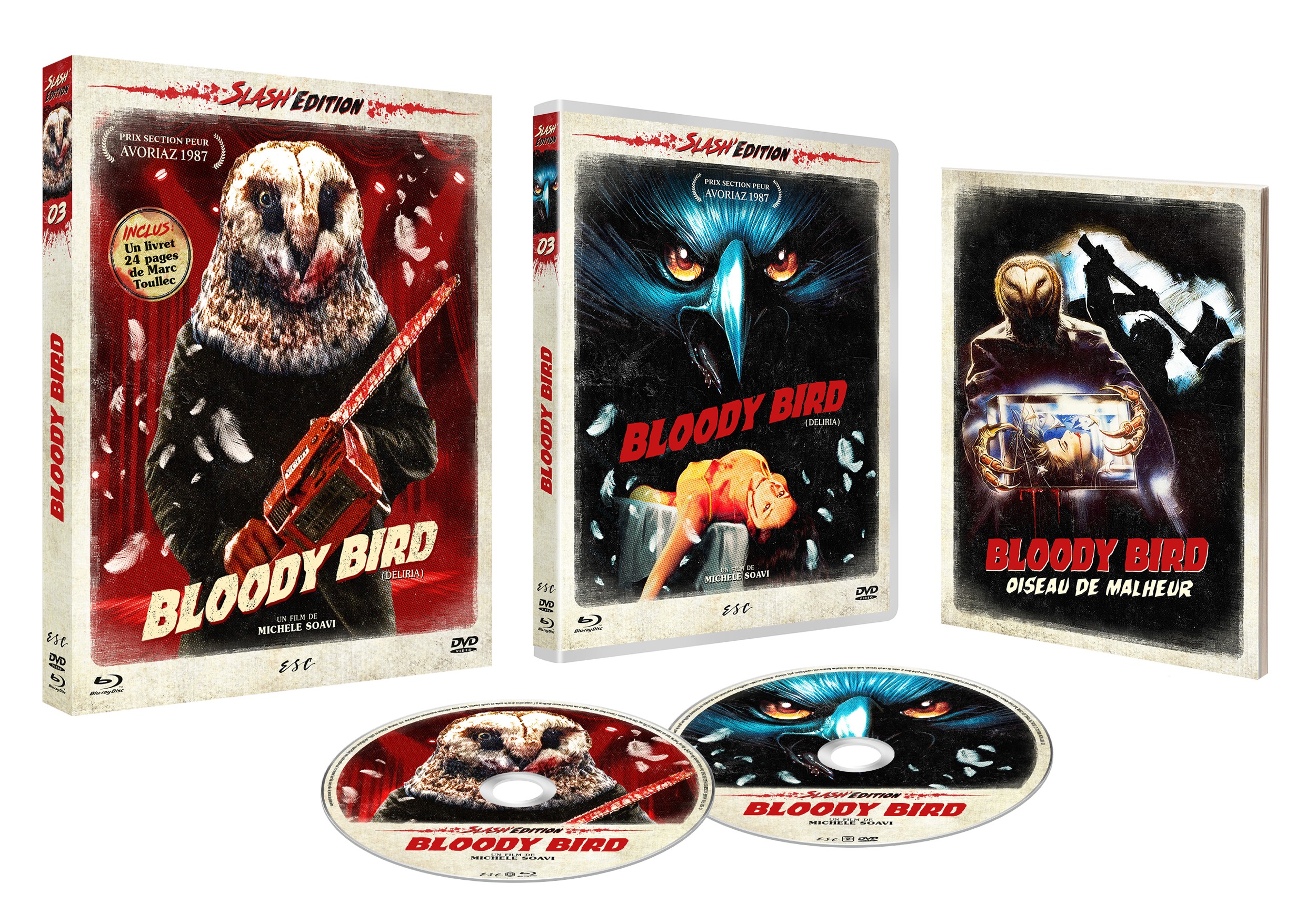 BLOODY BIRD (AQUARIUS - DELIRIA) - COMBO DVD + BD + LIVRET 24 PAGES - EDITION LIMITEE