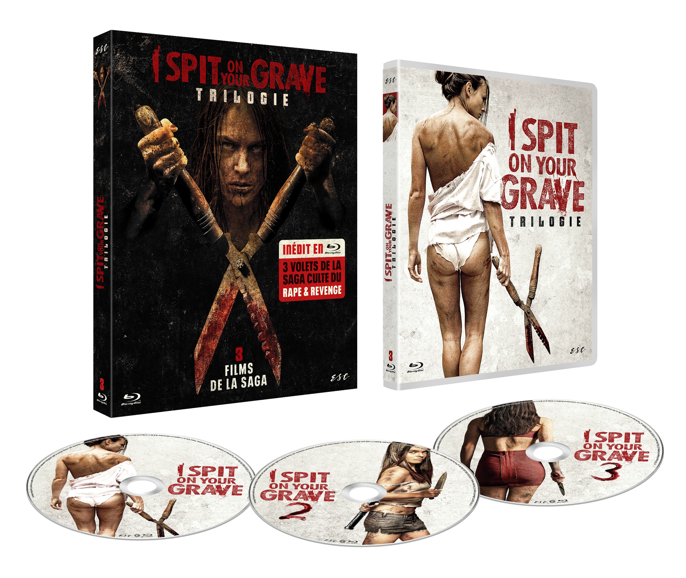 COFFRET I SPIT ON YOUR GRAVE REMAKE 1 A 3 - 3 BD - EDITION LIMITEE