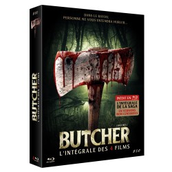 COFFRET BLU-RAY COLLECTOR BUTCHER (HATCHET) - (VERSIONS NON-CENSURÉES) - INTÉGRALE 4 FILMS - 4 BD - EDITION LIMITEE