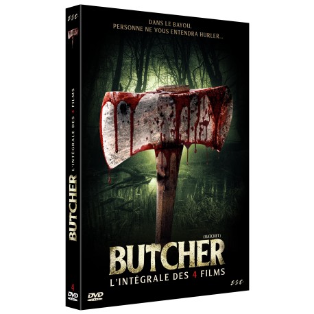 COFFRET DVD COLLECTOR BUTCHER (HATCHET) - (VERSIONS NON-CENSURÉES) - INTÉGRALE 4 FILMS - 4 DVD - EDITION LIMITEE