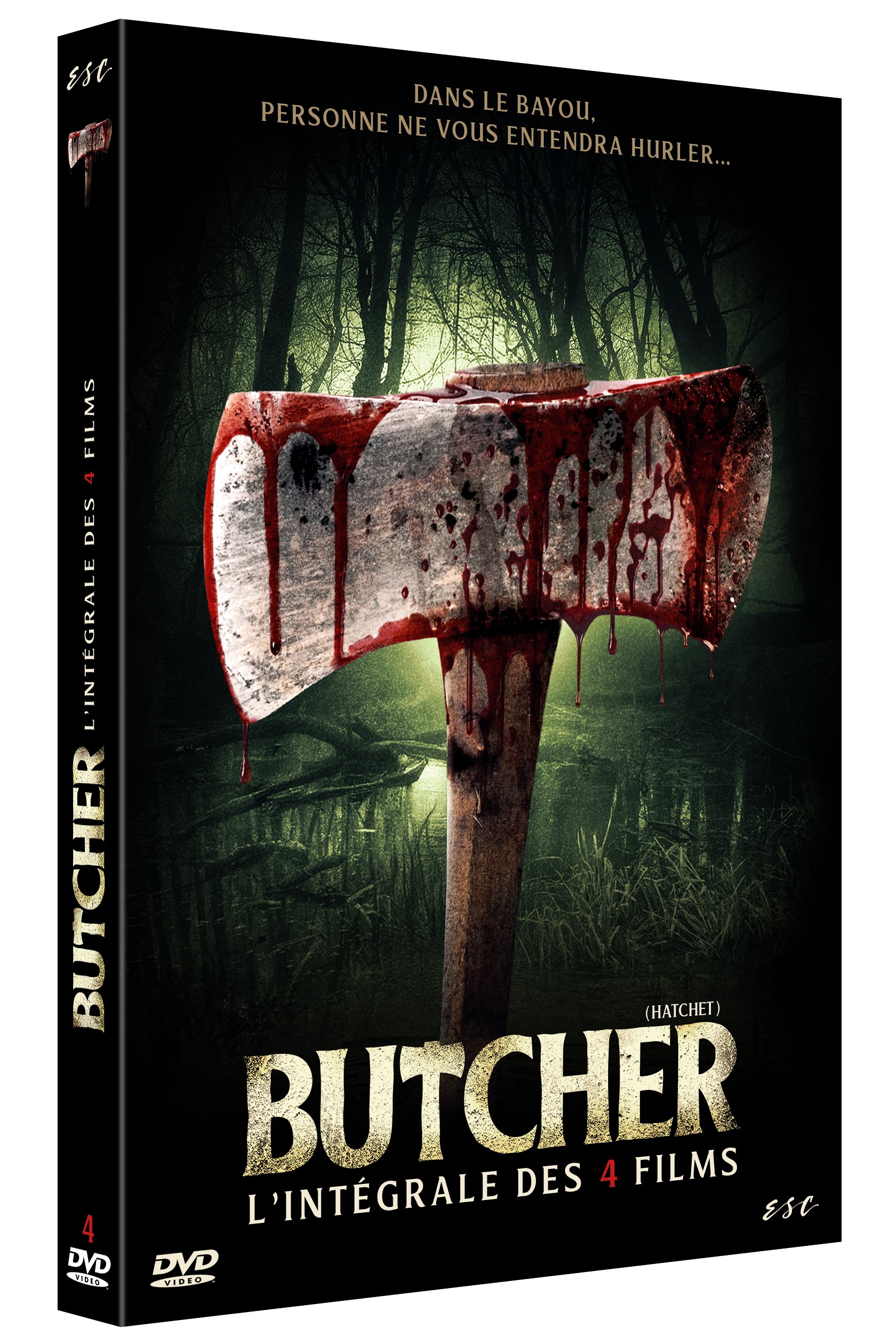 COFFRET DVD COLLECTOR BUTCHER (HATCHET) - (VERSIONS NON-CENSURÉES) - INTÉGRALE 4 FILMS - 4 DVD - EDITION LIMITEE