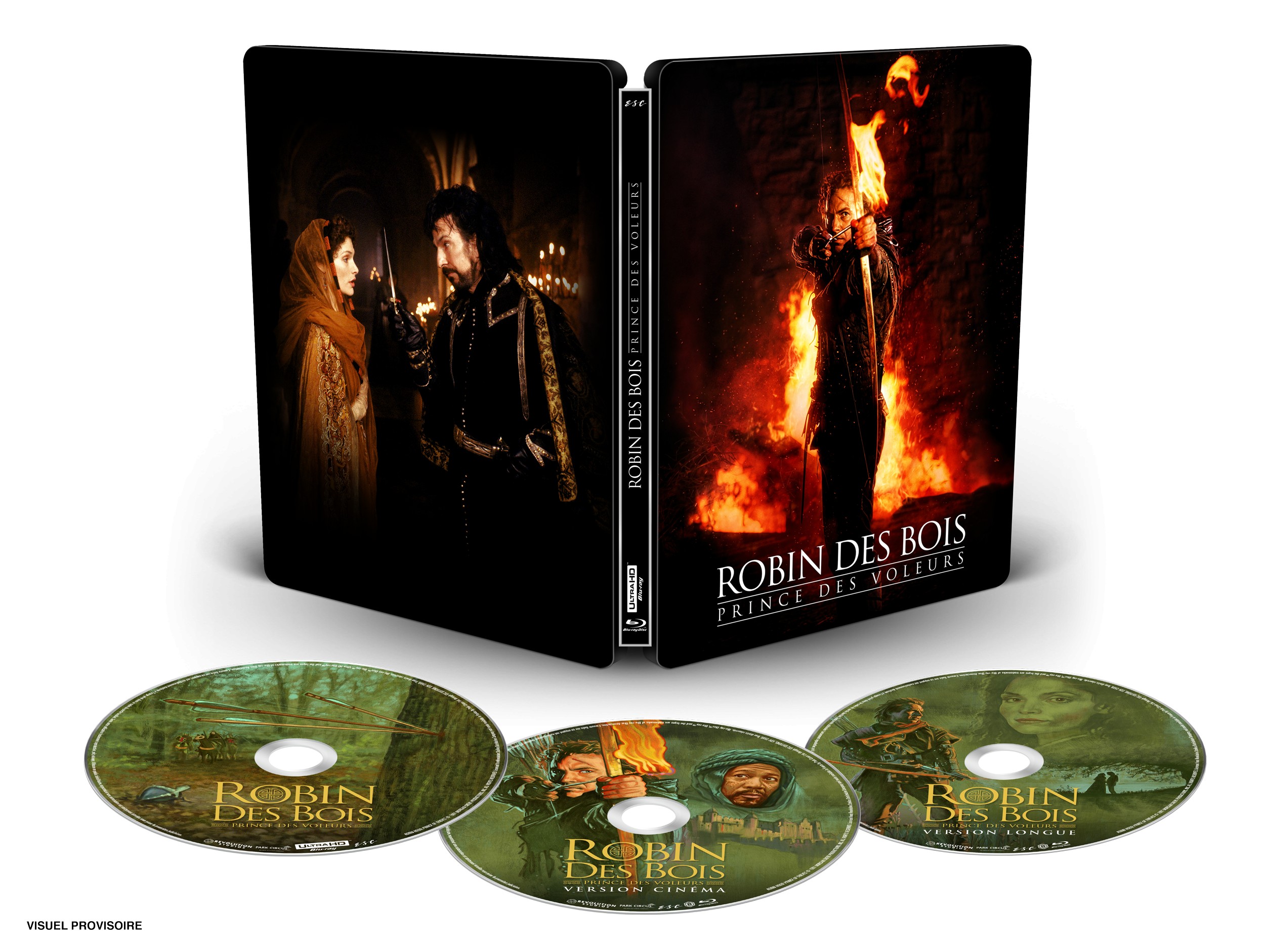 ROBIN DES BOIS, PRINCE DES VOLEURS - COMBO UHD 4K + 2 BD STEELCASE - EDITION LIMITEE