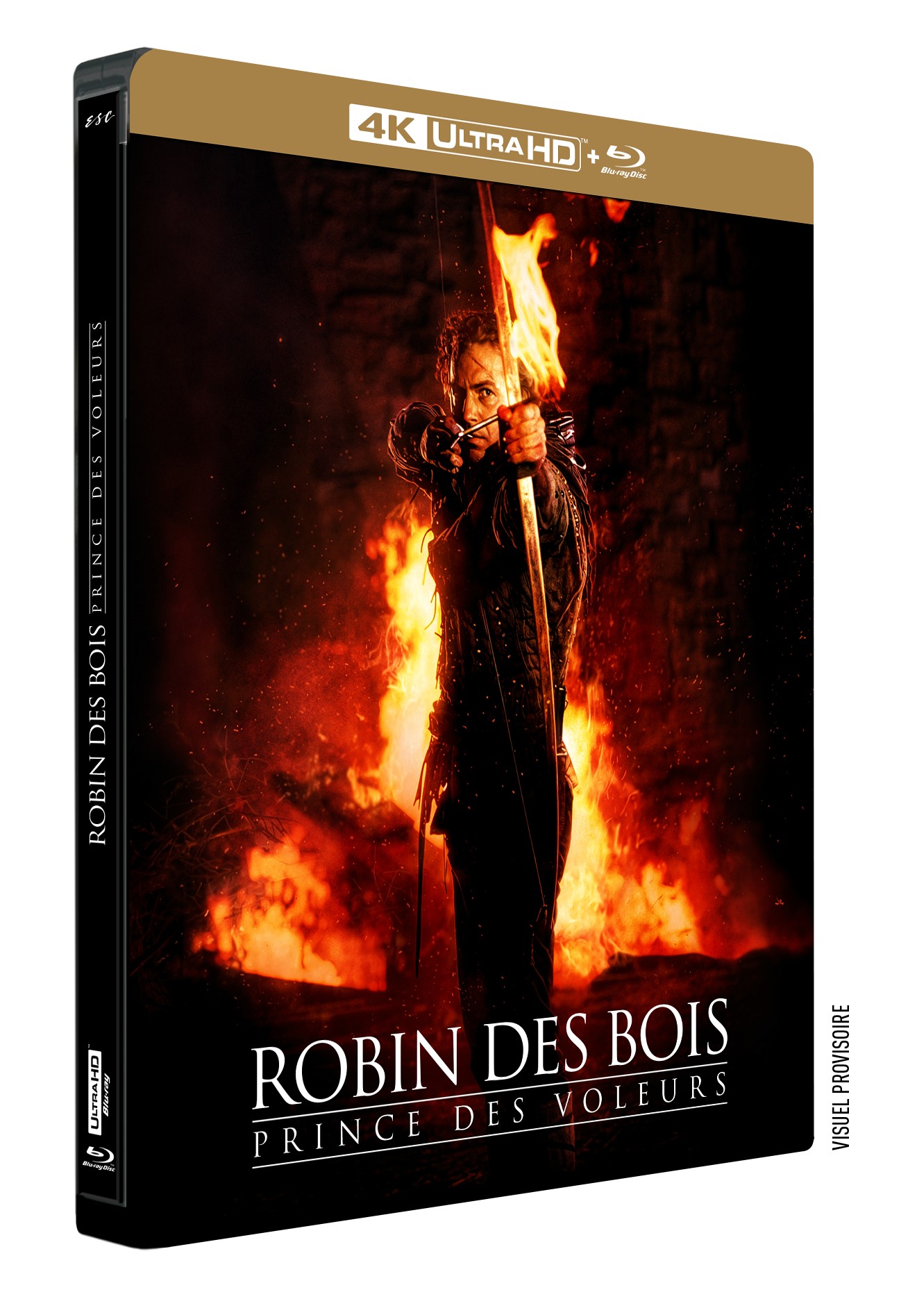 ROBIN DES BOIS, PRINCE DES VOLEURS - COMBO UHD 4K + 2 BD STEELCASE - EDITION LIMITEE