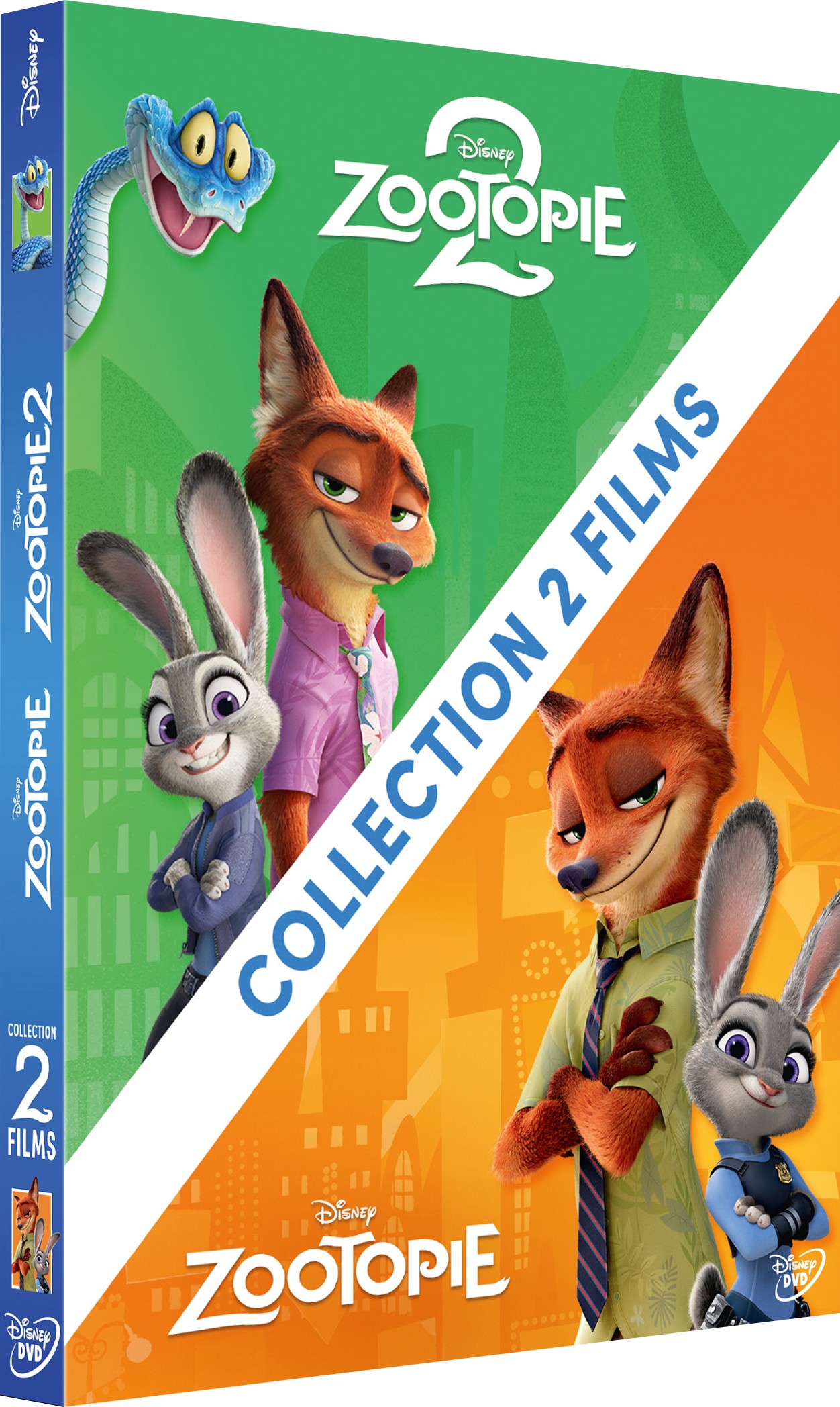 COFFRET ZOOTOPIE - 2 FILMS - 2 DVD