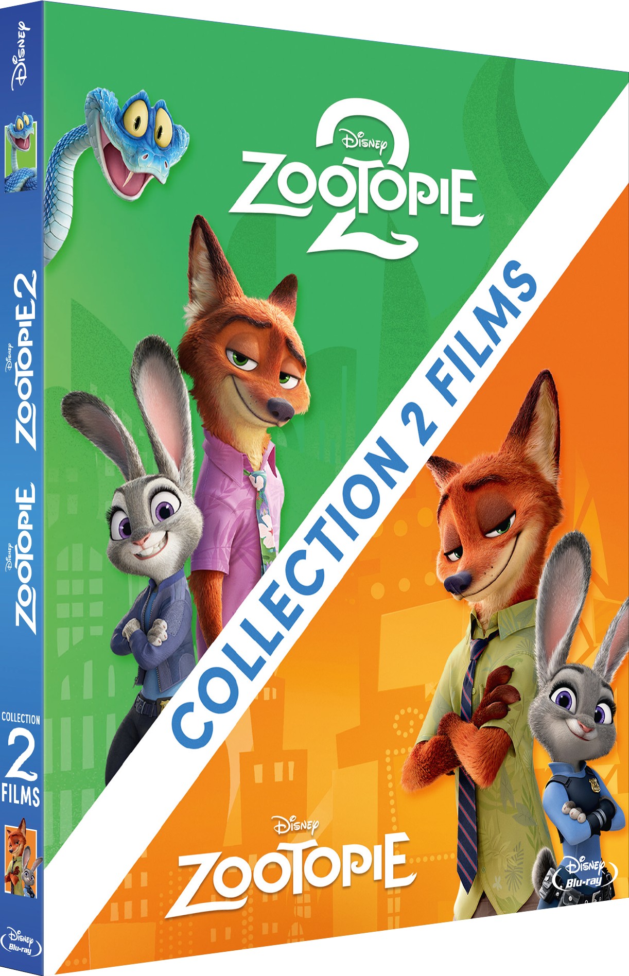 COFFRET ZOOTOPIE - 2 FILMS - 2 BD