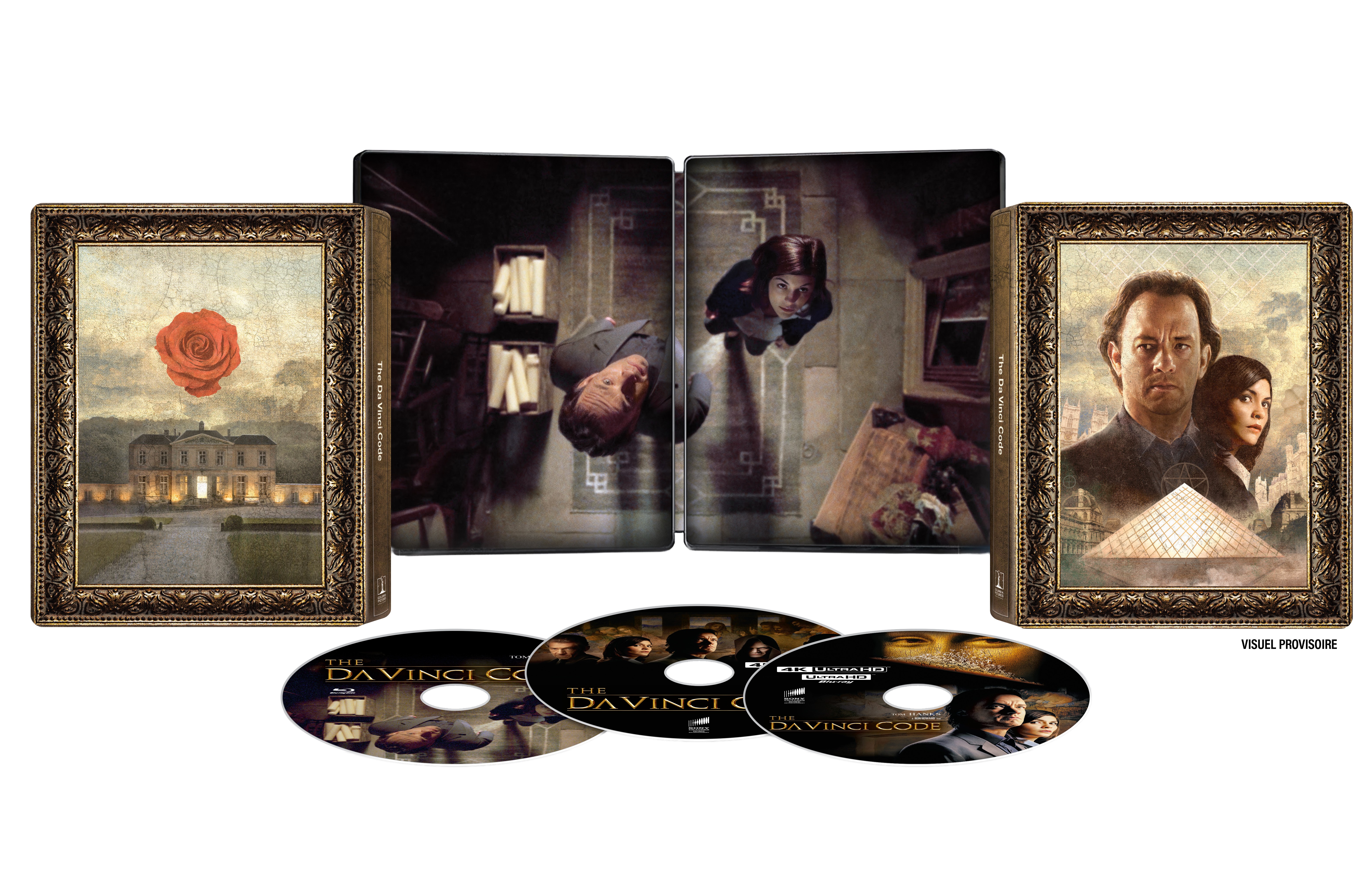DA VINCI CODE - COMBO 2 UHD 4K + BD - STEELBOOK - ÉDITION LIMITÉE
