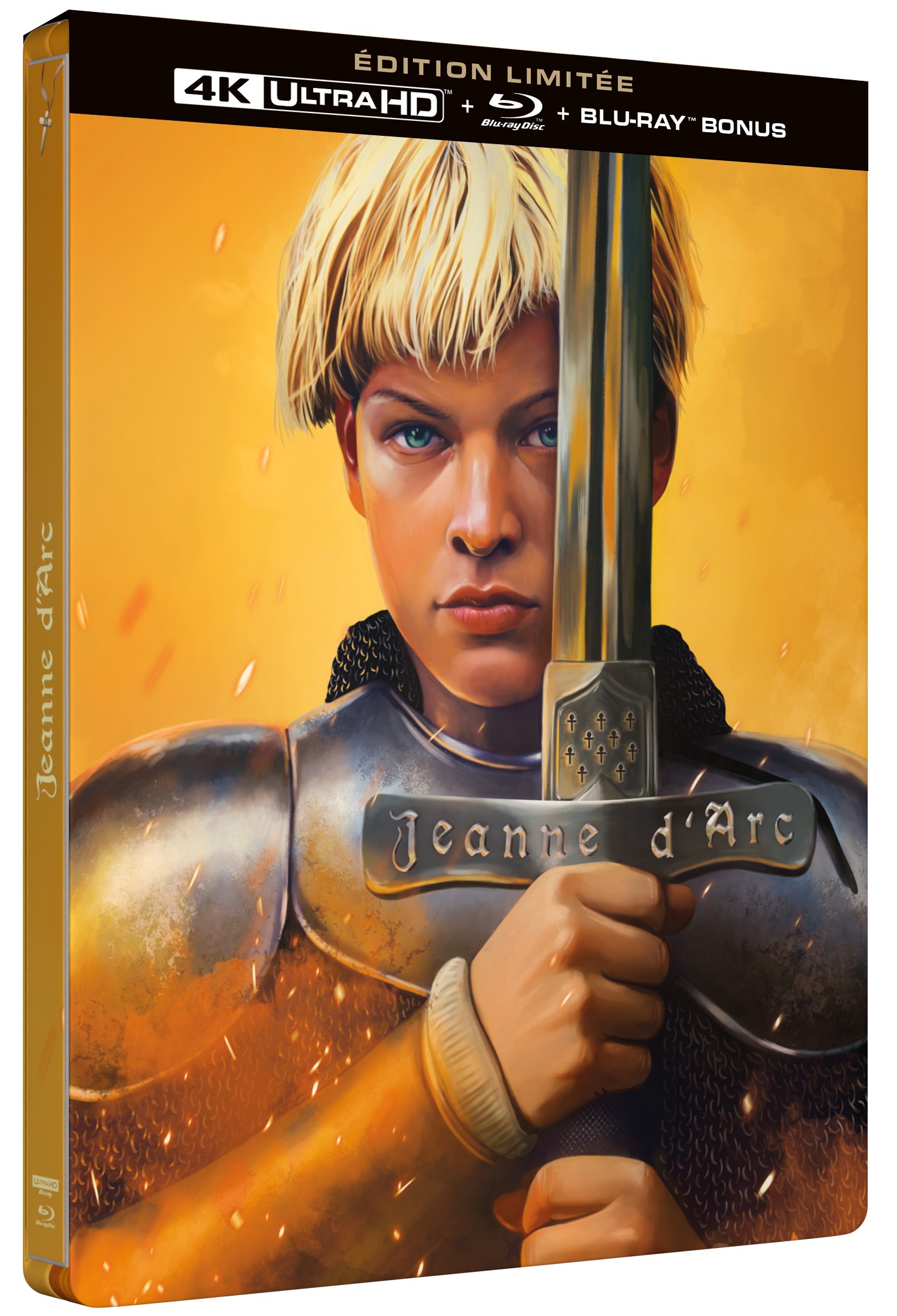 JEANNE D'ARC (1999) - COMBO UHD 4K + BD + BD BONUS - STEELBOOK - ÉDITION LIMITÉE