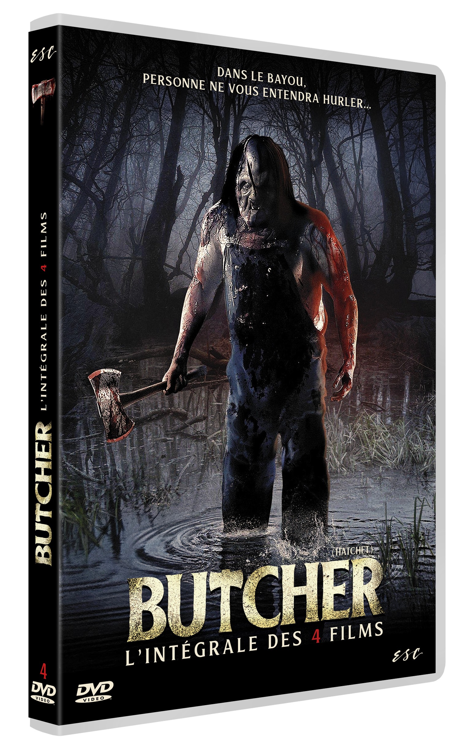 COFFRET DVD COLLECTOR BUTCHER (HATCHET) - (VERSIONS NON-CENSURÉES) - INTÉGRALE 4 FILMS - 4 DVD - EDITION LIMITEE