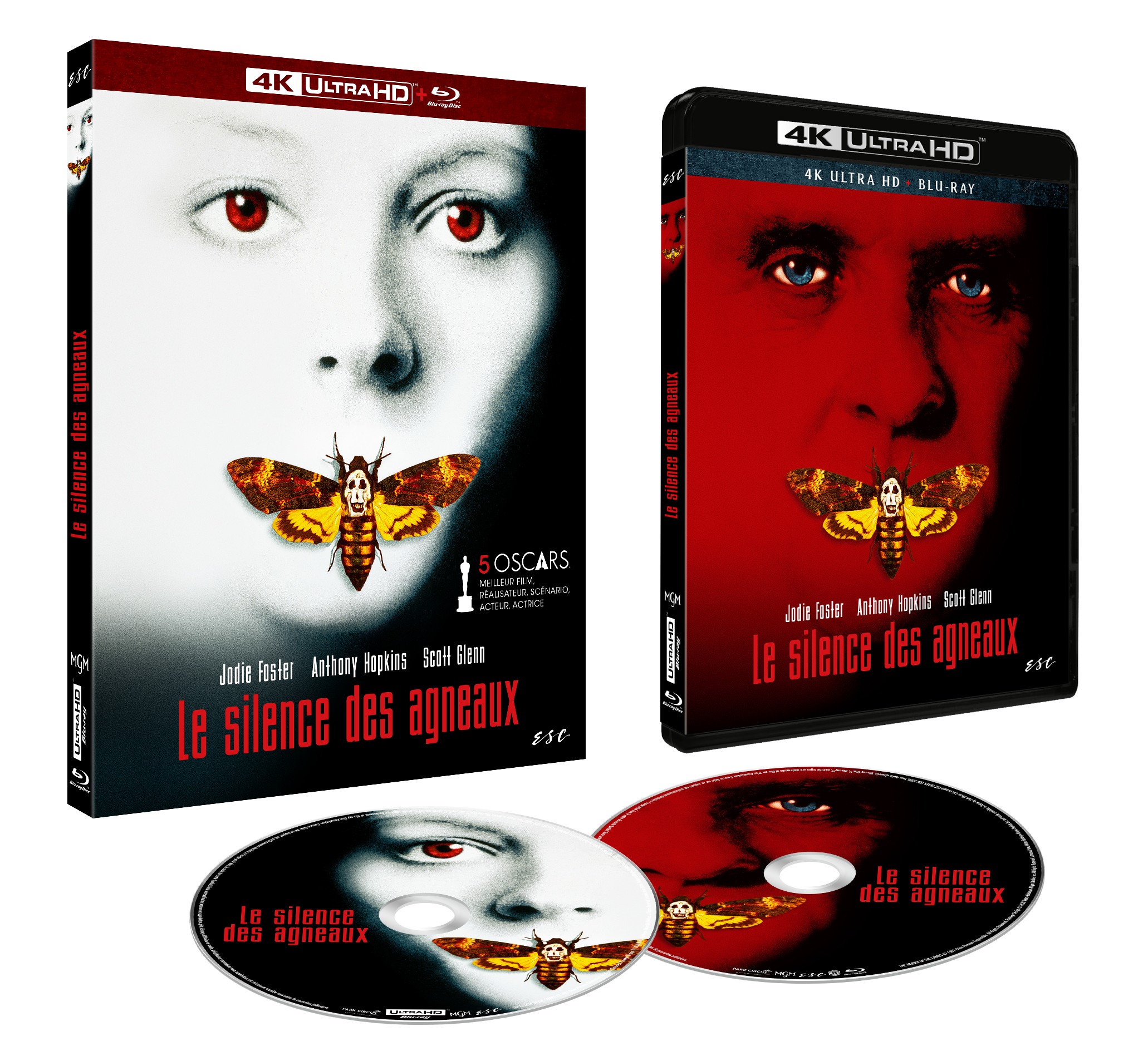 LE SILENCE DES AGNEAUX - COMBO UHD 4K + 2 BD - STEELBOOK - EDITION COLLECTOR LIMITEE