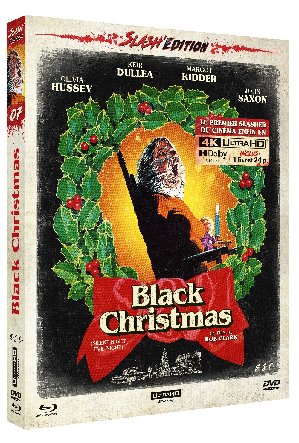 BLACK CHRISTMAS (1974) - COMBO UHD 4K + DVD + BD + LIVRET 24 PAGES - ÉDITION LIMITÉE