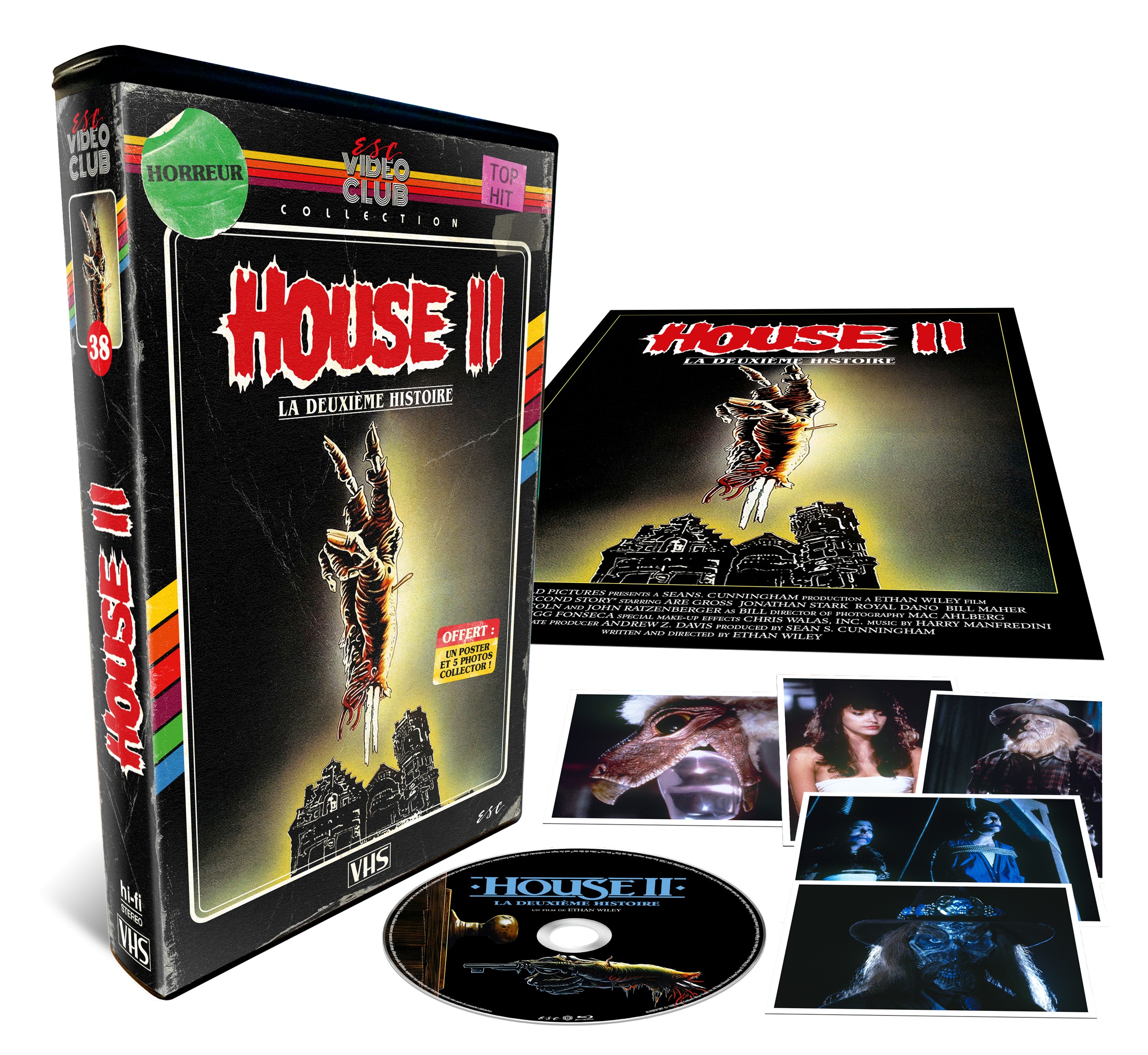 PACK HANTÉ: COLLECTOR "HOUSE 1 & 2" + 2 ESC VIDEO CLUB 37 "HOUSE" + 38 "HOUSE 2"