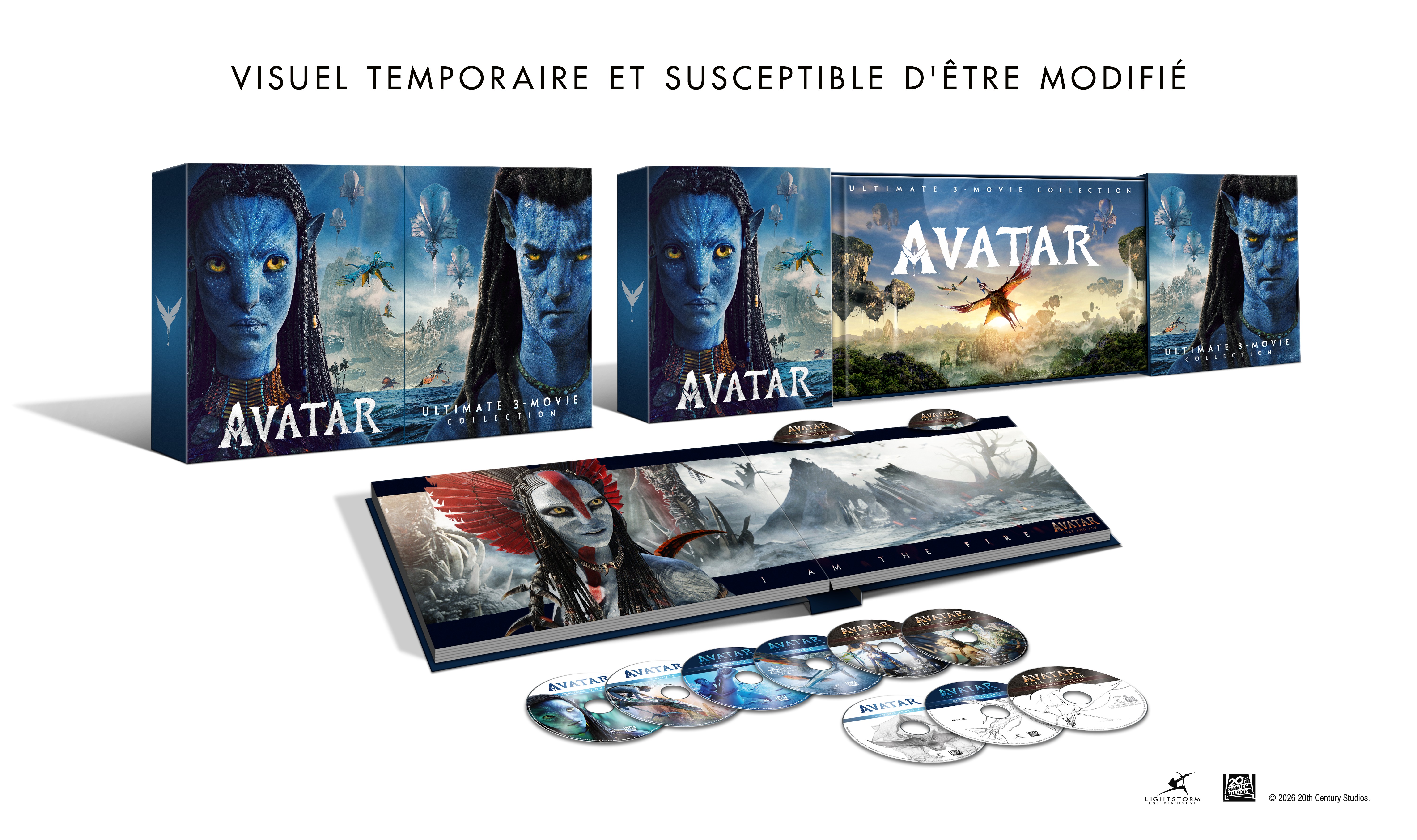 ÉDITION COLLECTOR AVATAR - COLLECTION 3 FILMS - 3 UHD 4K + 6 BD