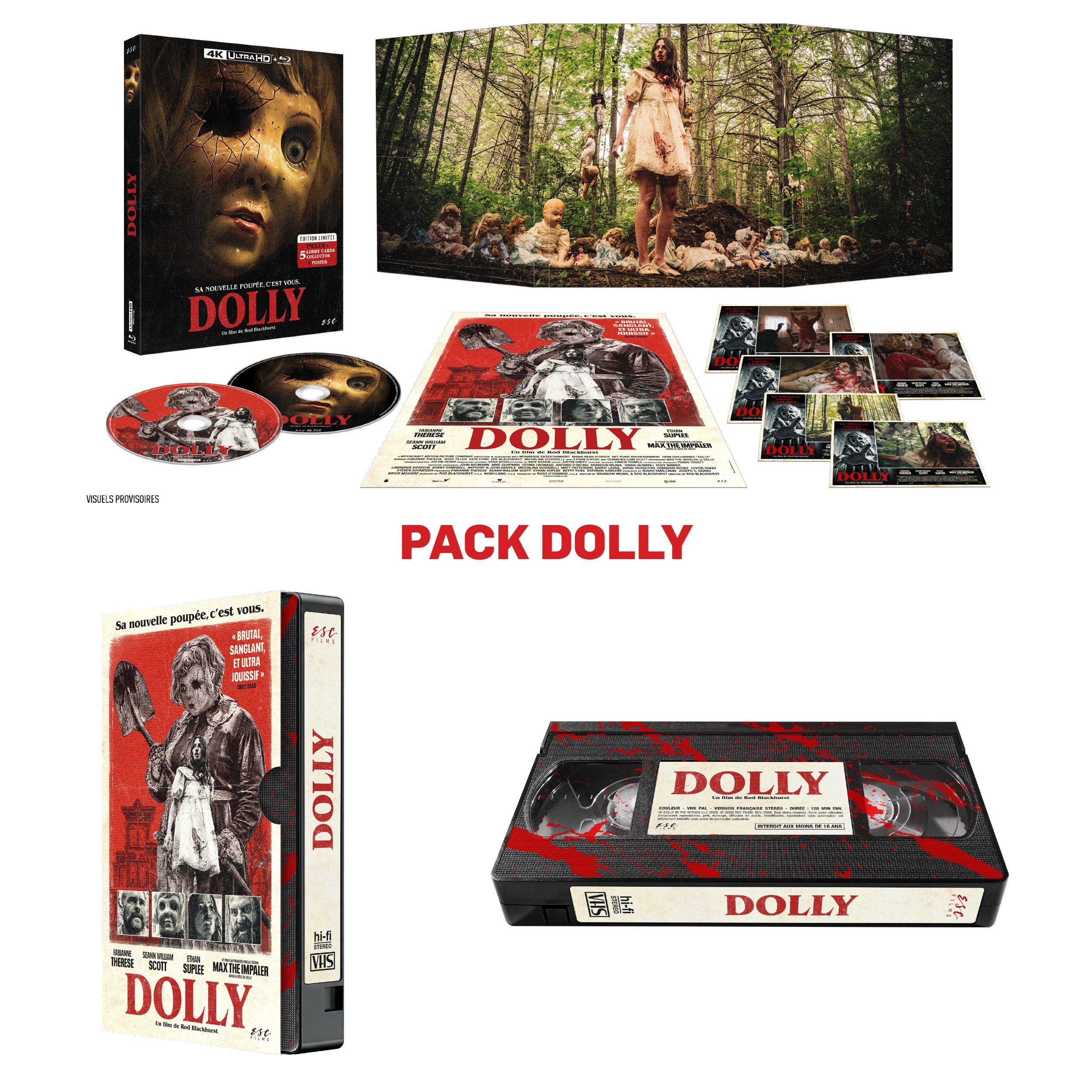 PACK DOLLY: COMBO - UHD 4K/BD + la VHS