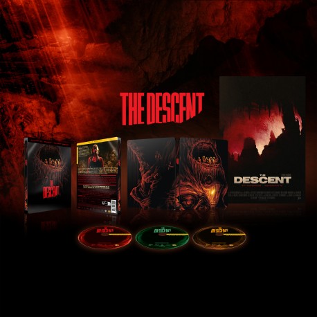 THE DESCENT (2005) - COMBO UHD 4K + BD + BD BONUS + AFFICHE - STEELBOOK - ÉDITION LIMITÉE
