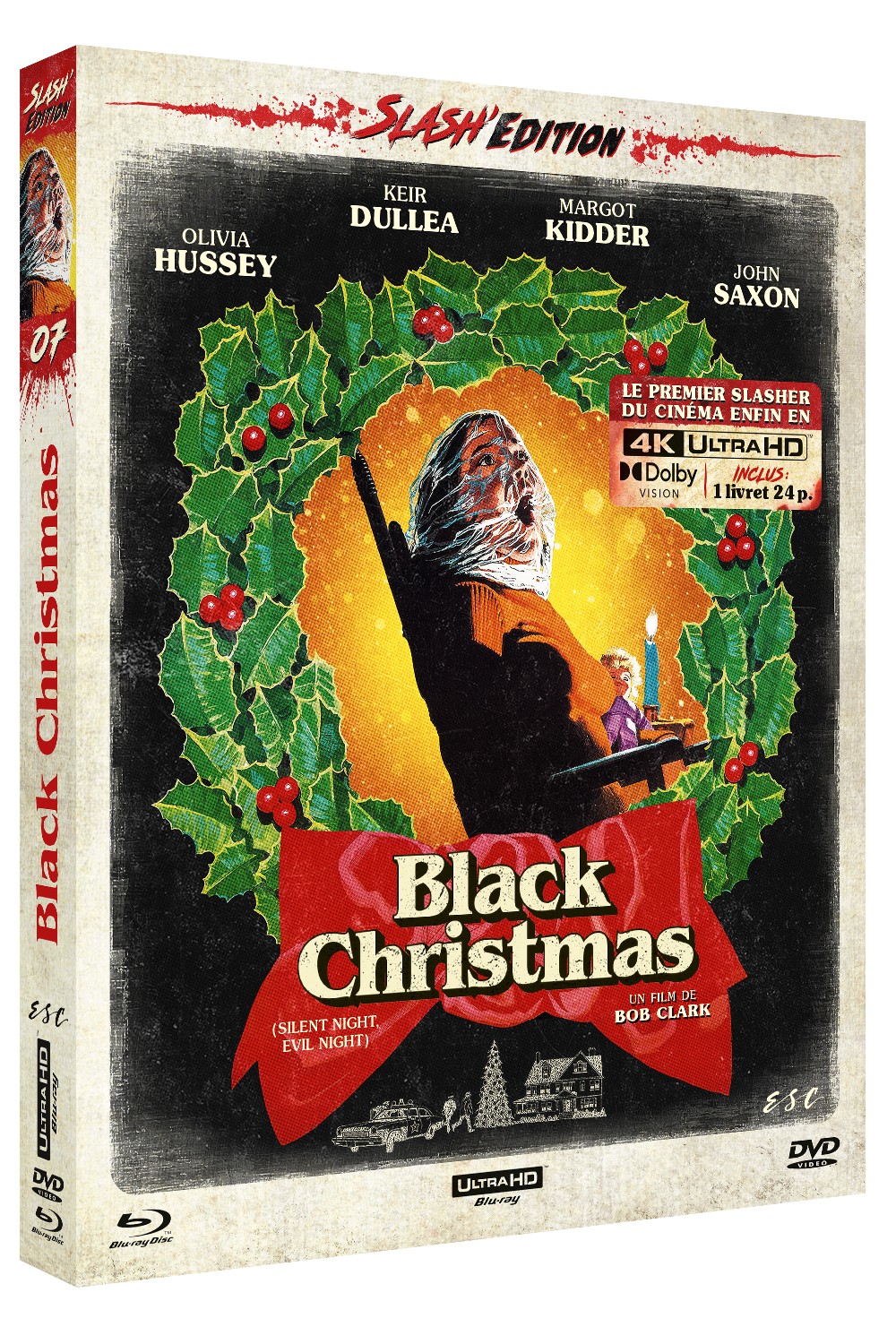 BLACK CHRISTMAS (1974) - COMBO UHD 4K + DVD + BD + LIVRET 24 PAGES - ÉDITION LIMITÉE