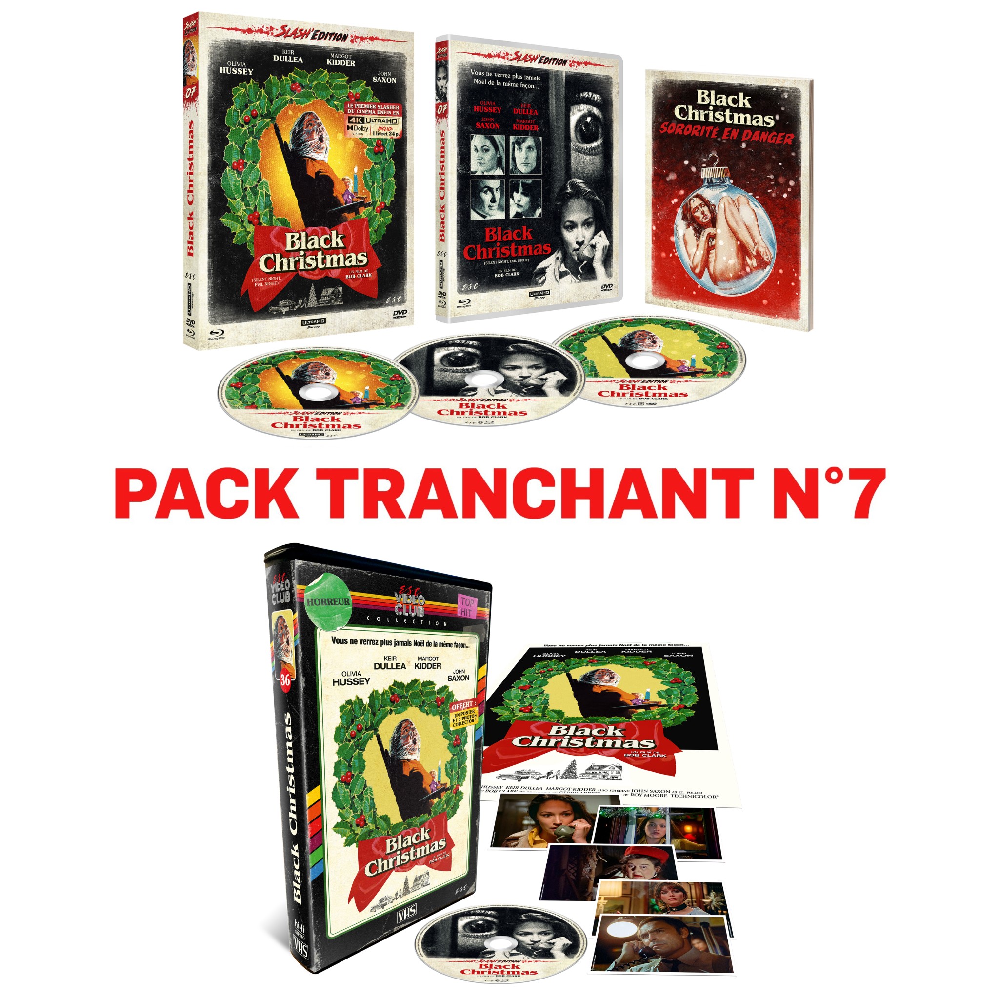 PACK TRANCHANT N°7 - Combo BLACK CHRISTMAS (1974) + ESC VIDEO CLUB