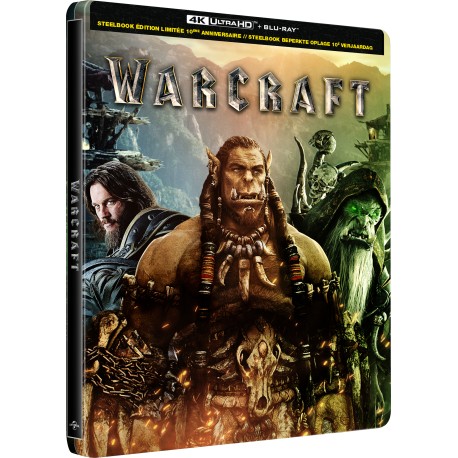 WARCRAFT : LE COMMENCEMENT - COMBO UHD 4K + BD - STEELBOOK - ÉDITION LIMITÉE