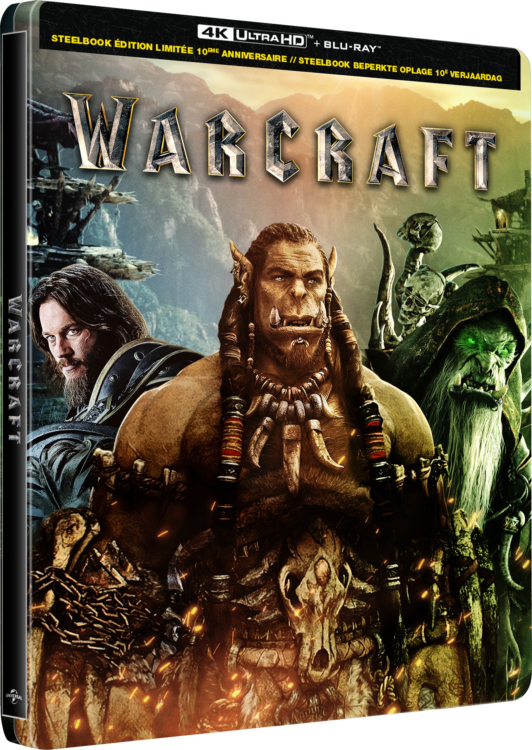 WARCRAFT : LE COMMENCEMENT - COMBO UHD 4K + BD - STEELBOOK - ÉDITION LIMITÉE