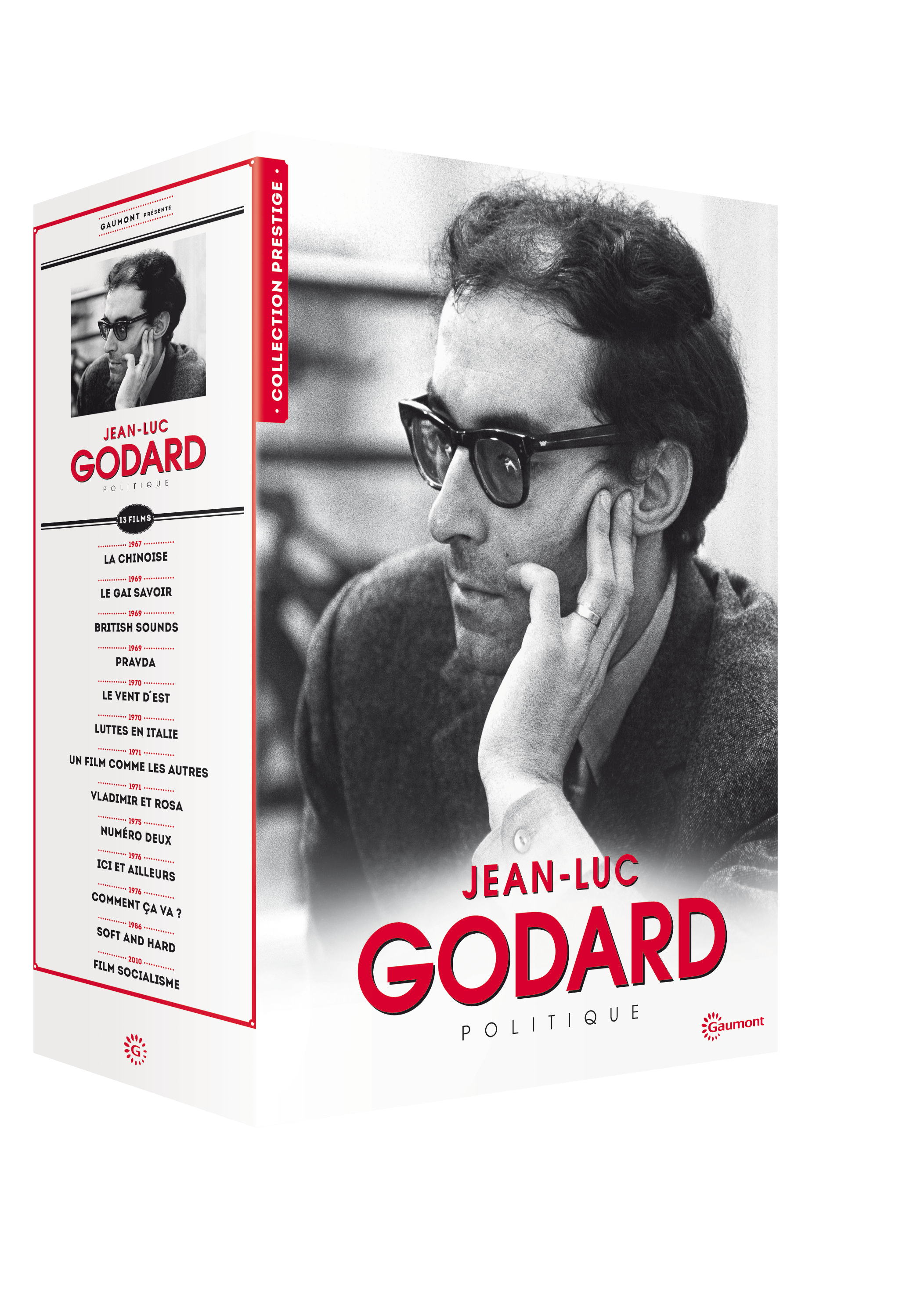 COFFRET PRESTIGE JEAN-LUC GODARD - POLITIQUE - 8 DVD