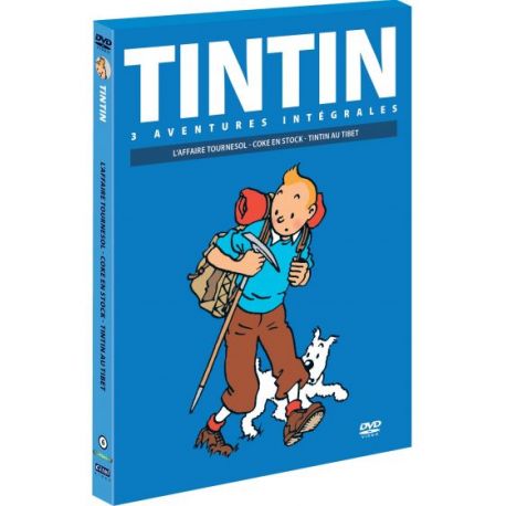 TINTIN : 3 AVENTURES - TINTIN AU TIBET - L'AFFAIRE TOURNESOL - COKE EN STOCK