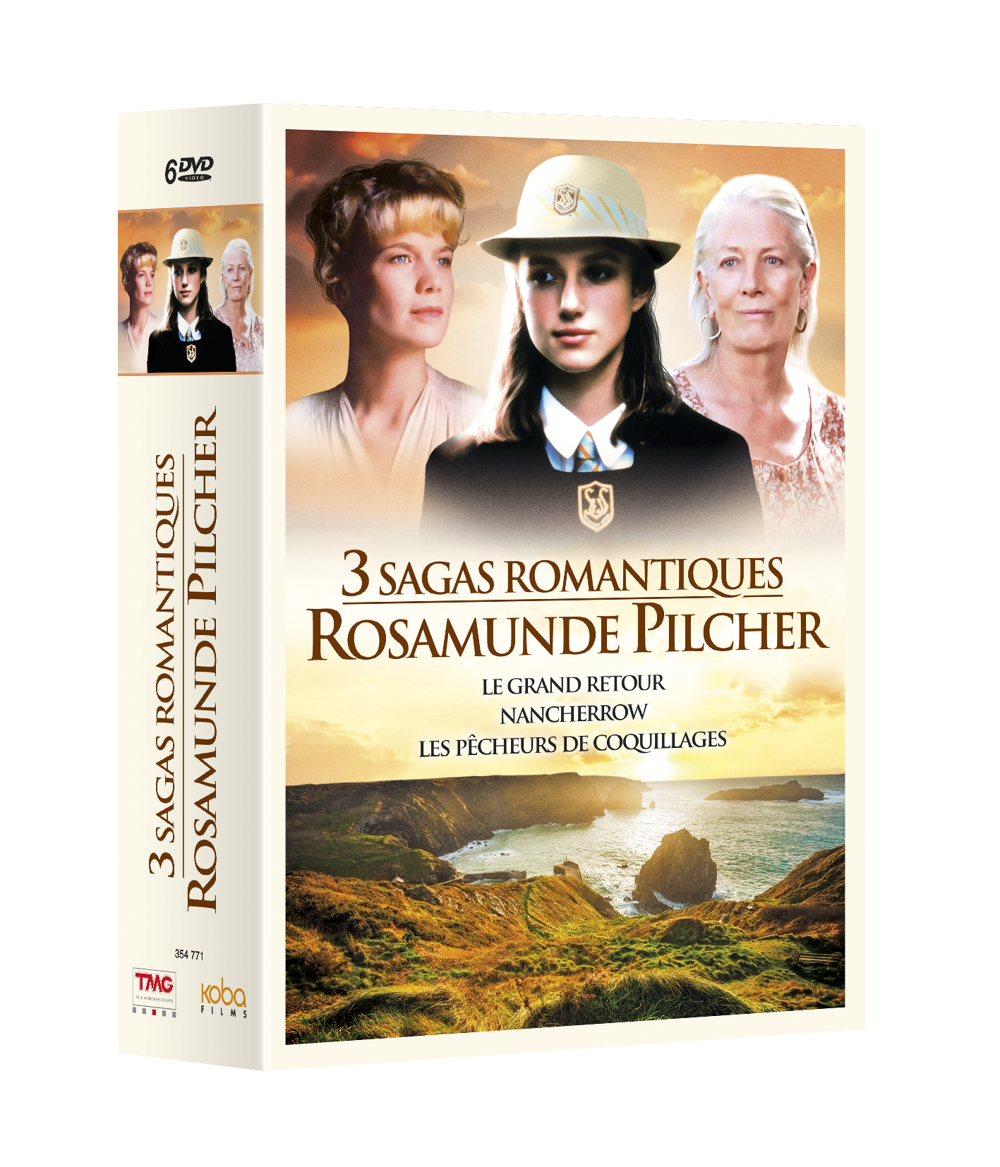 3 SAGAS ROMANTIQUES D'APRES LES ROMANS DE ROSAMUNDE PILCHER (6 DVD)